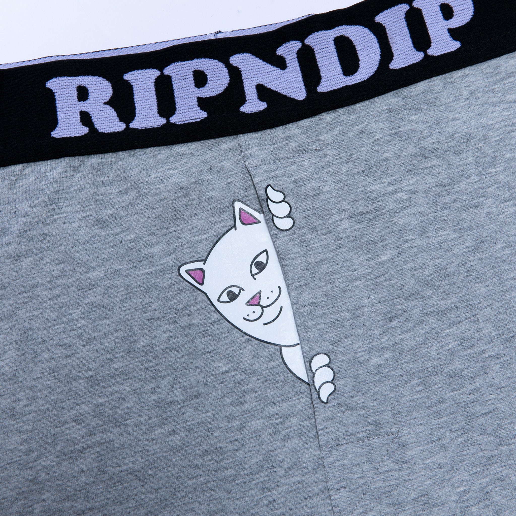 Peek A Nermal Boxers (Heather Grey) - Image 4