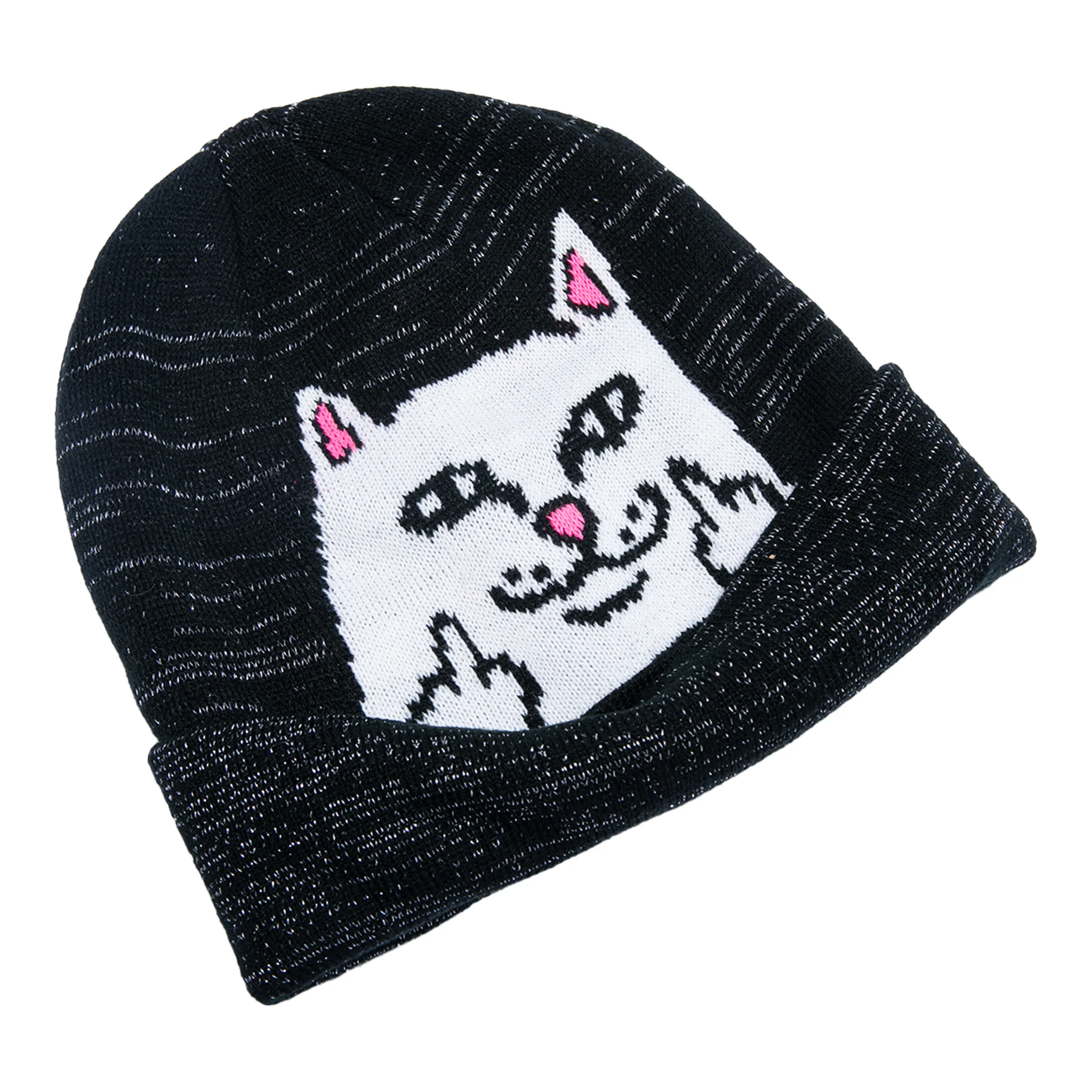 Peeking Nermal Beanie 3M Reflective (Black) - Image 2