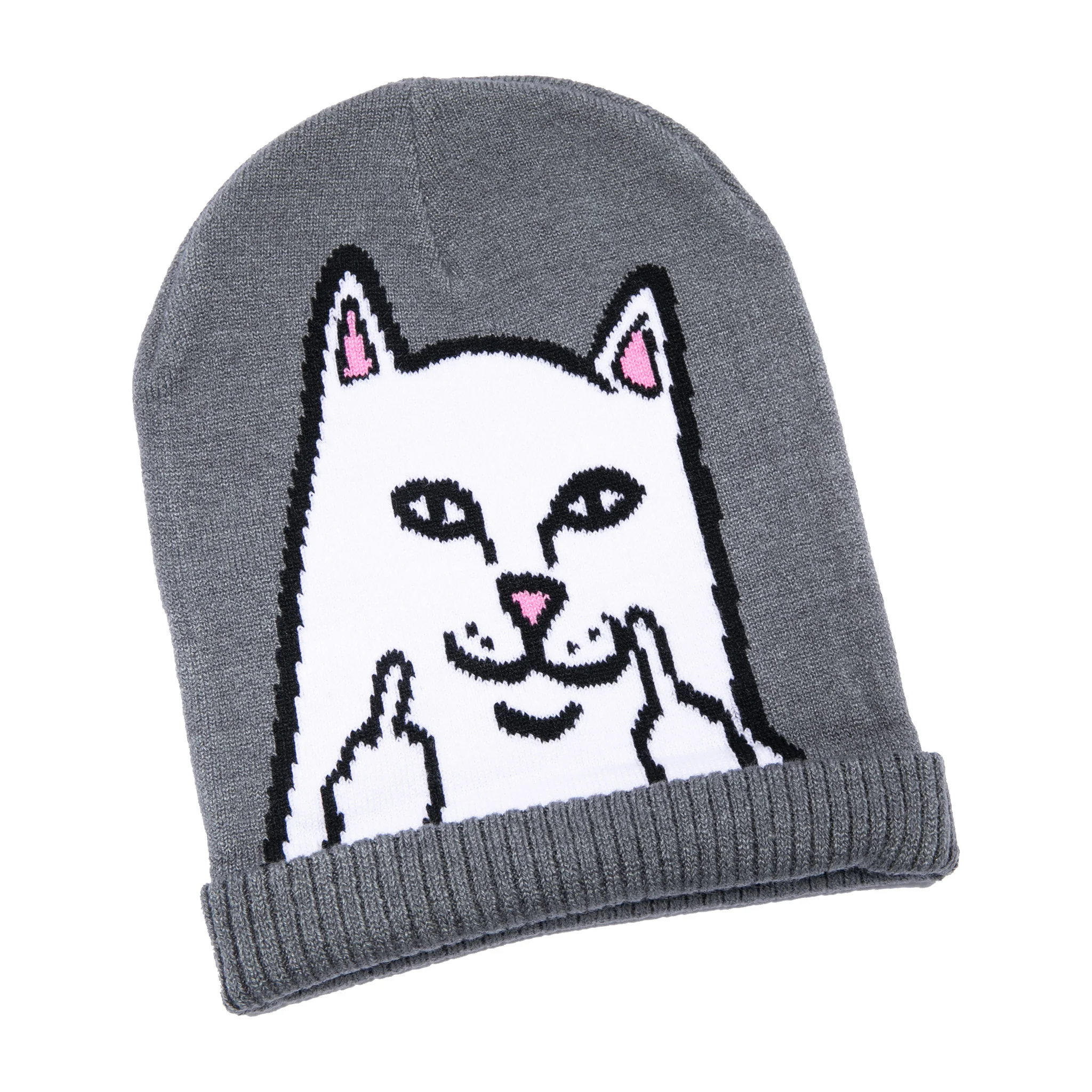 Peeking Nermal Beanie (Grey) - Image 4