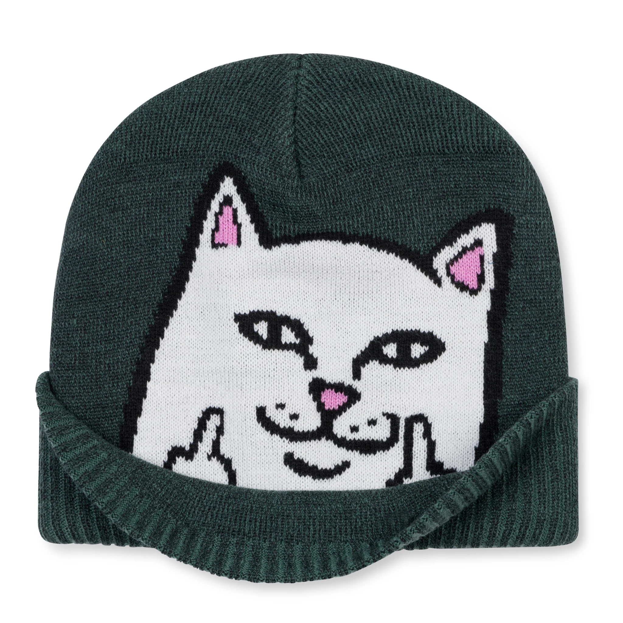 Peeking Nermal Beanie (Marled Hunter Green) - Image 3