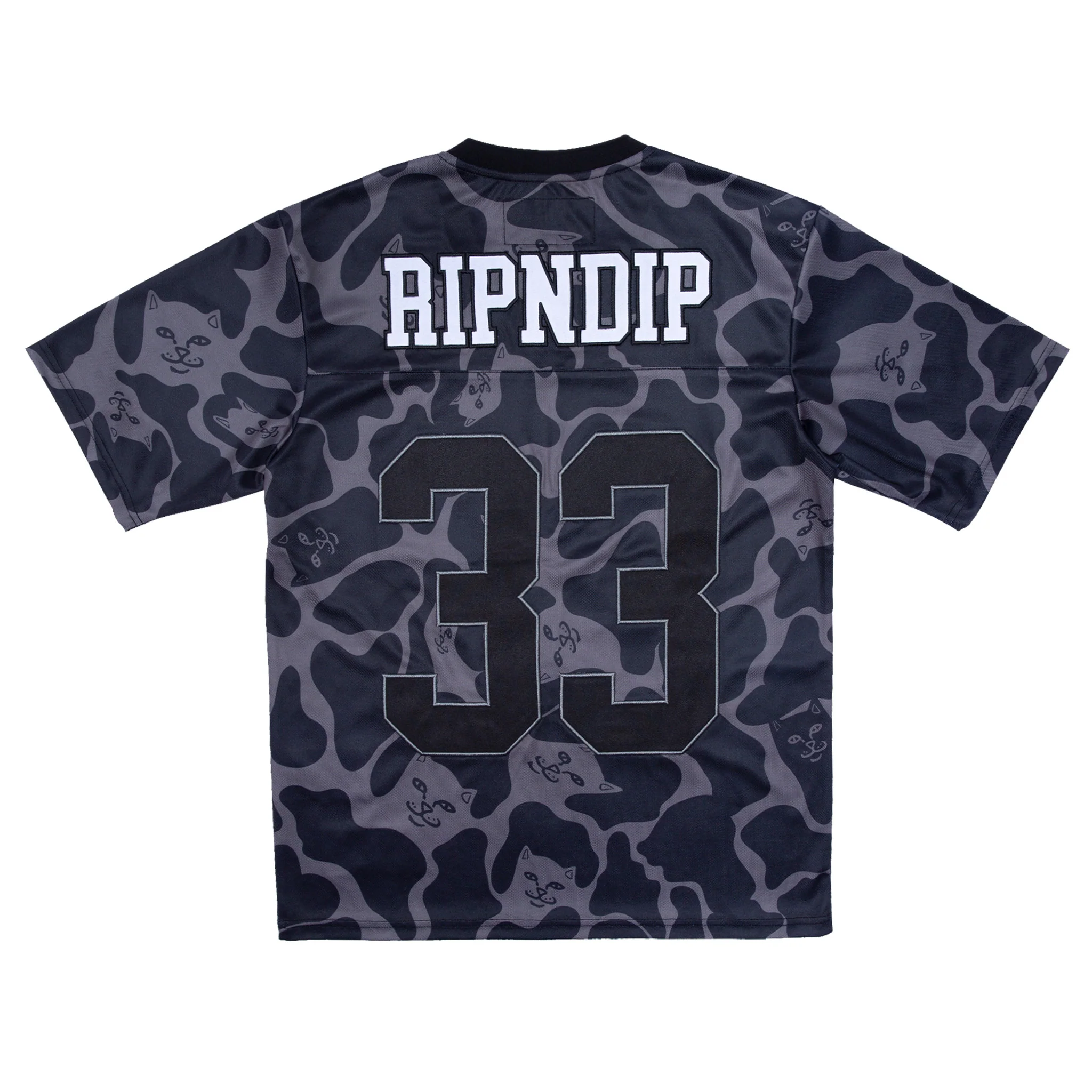 Peeking Nermal Football Jersey (Black Camo) - Image 4