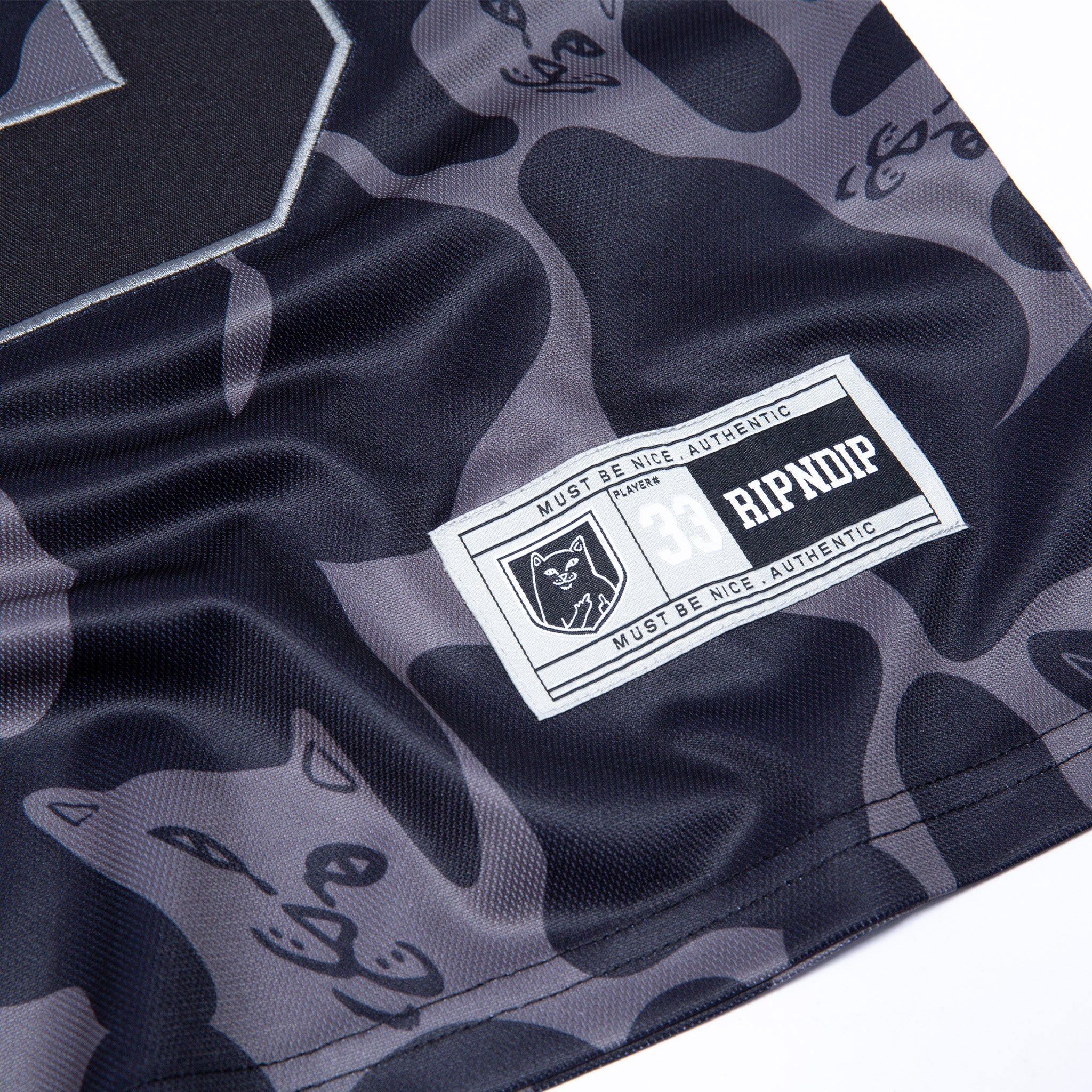 Peeking Nermal Football Jersey (Black Camo) - Image 7