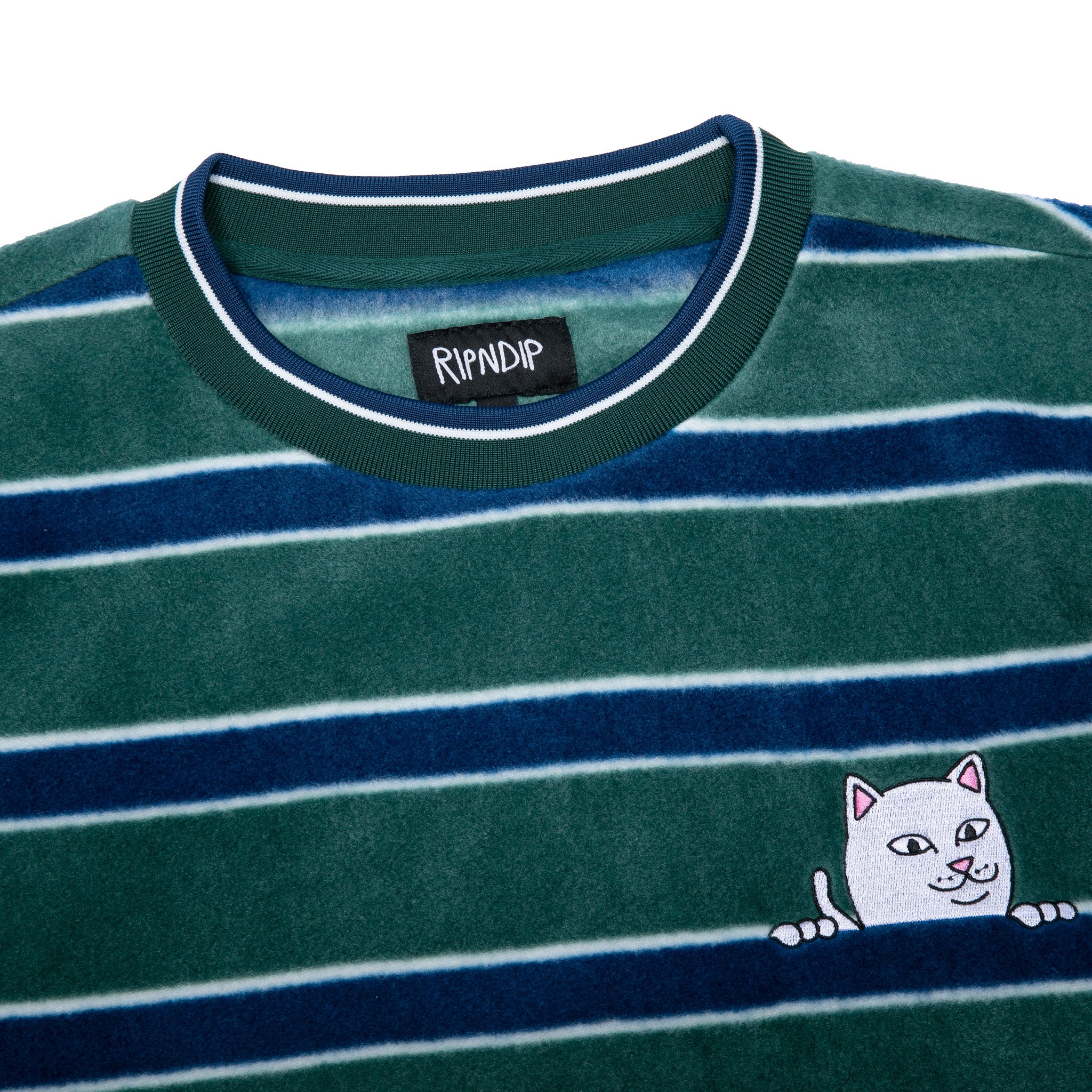 Peeking Nermal Polar Fleece Crewneck (Hunter / Navy) - Image 3