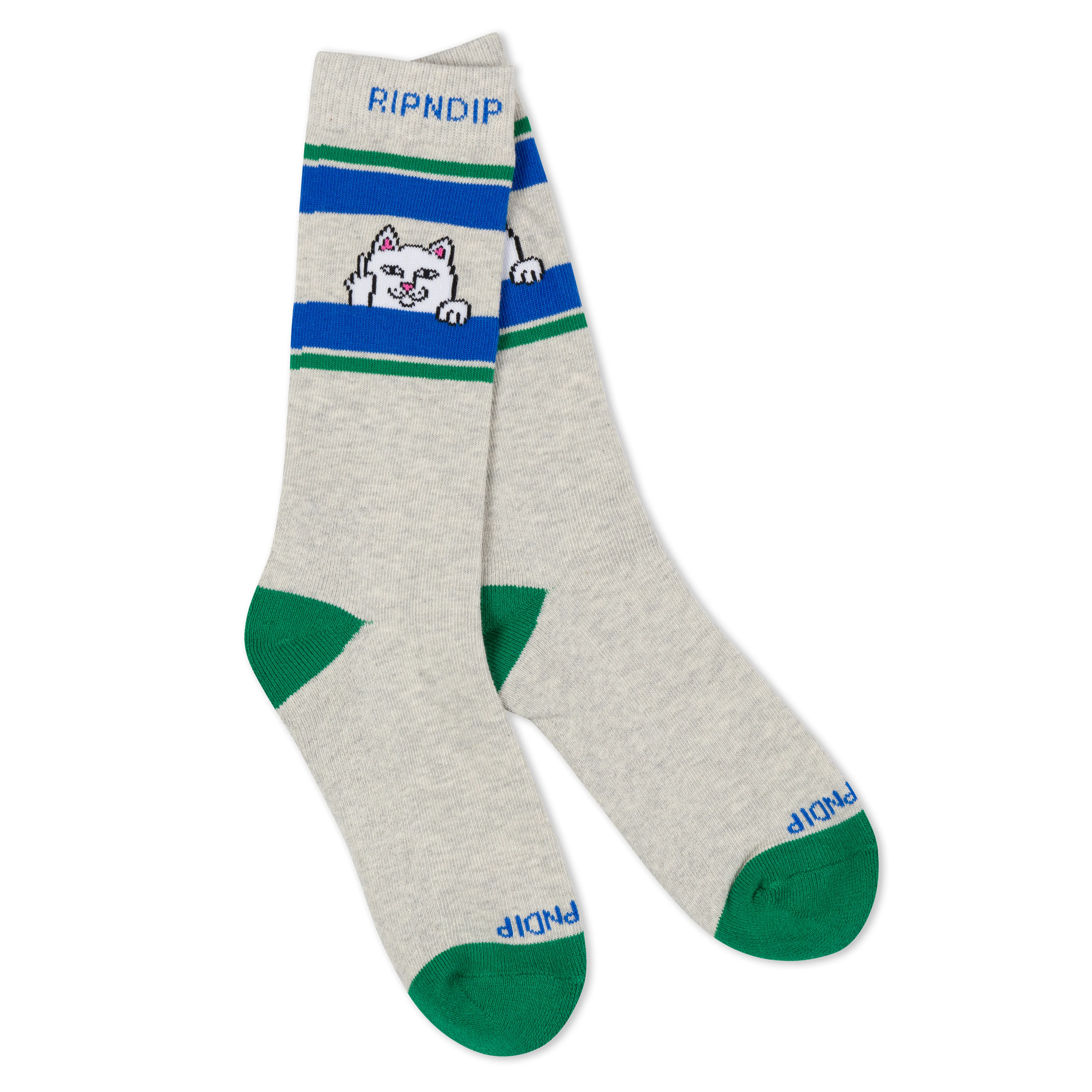 Peeking Nermal Socks (Ash Heather) - Image 2
