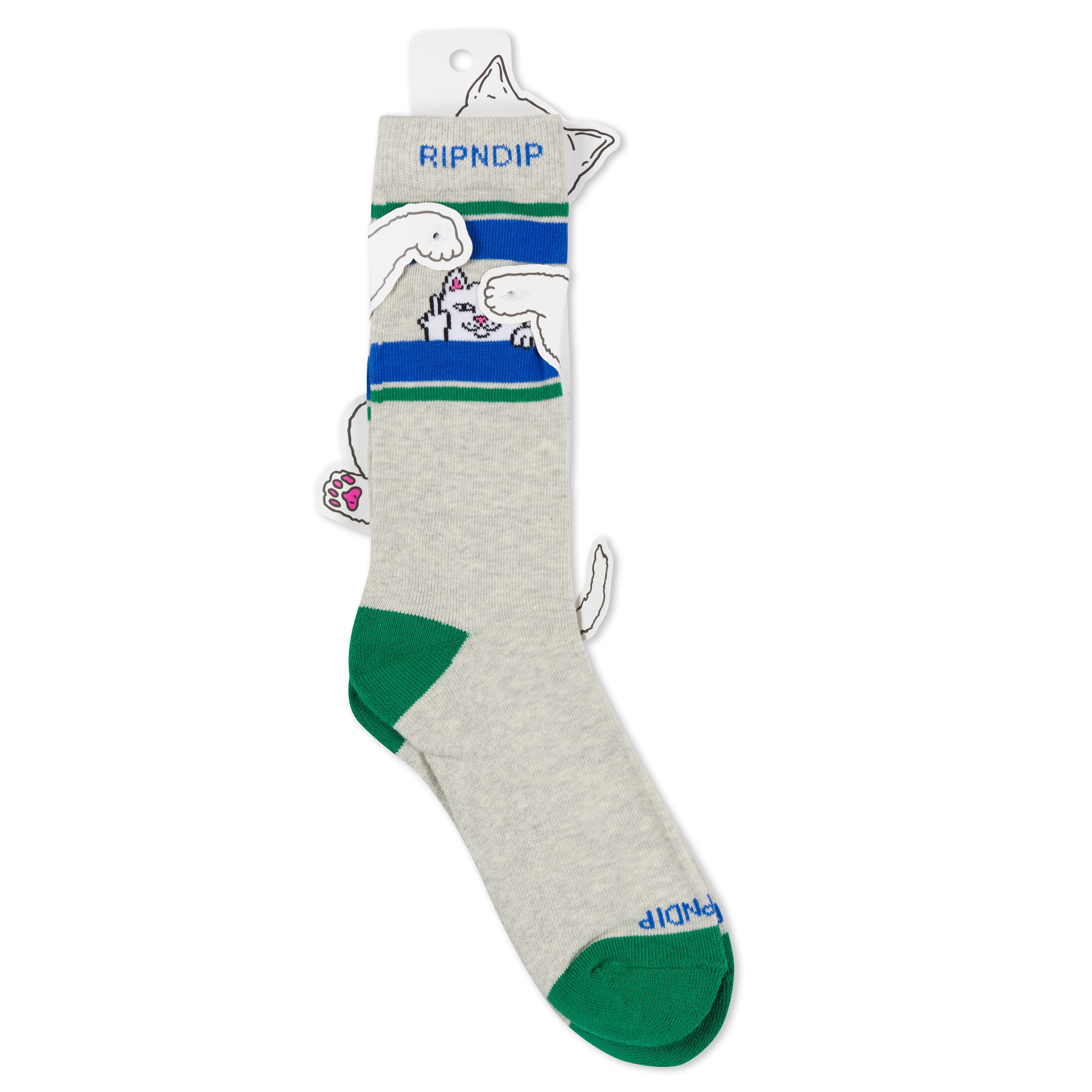 Peeking Nermal Socks (Ash Heather) - Image 3