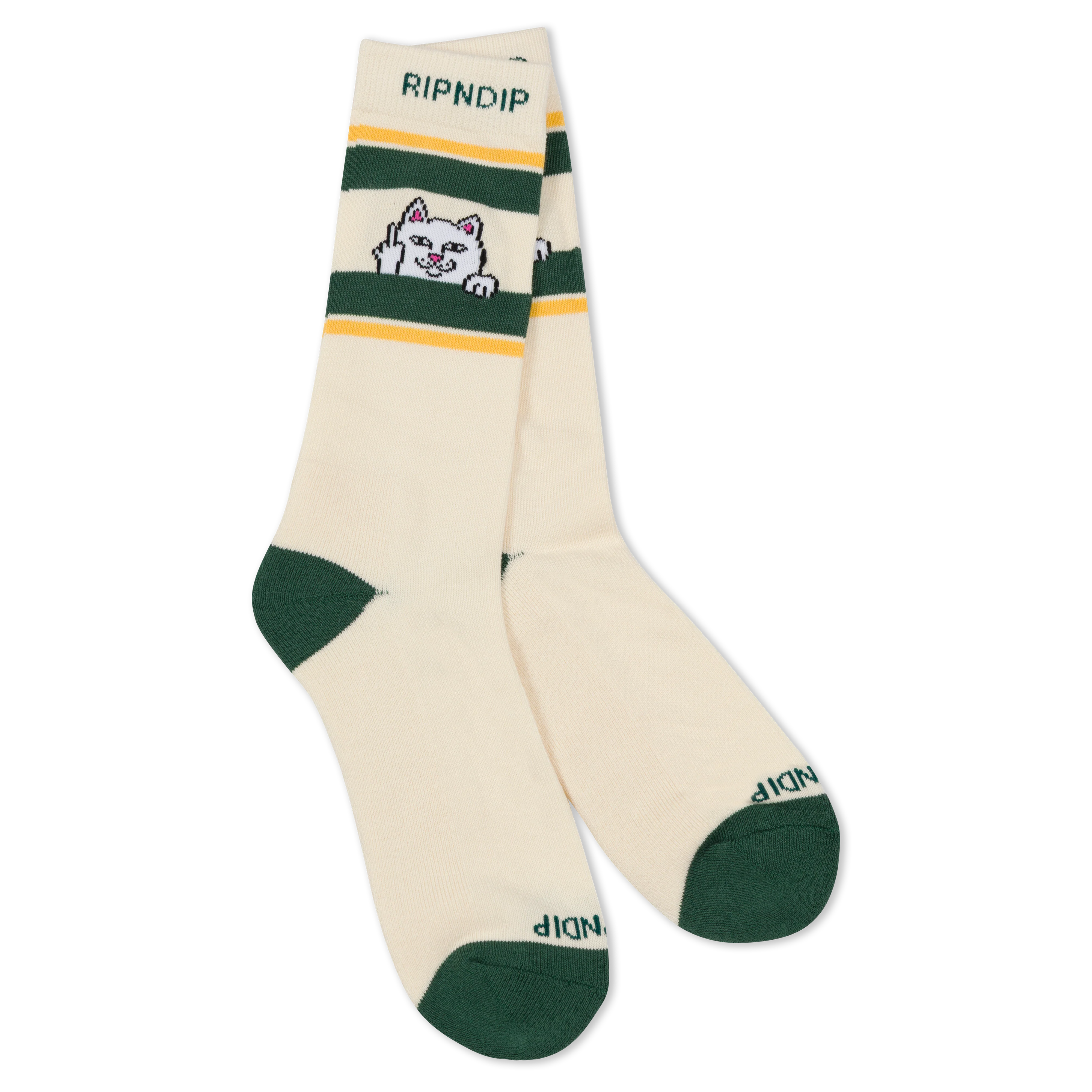 Peeking Nermal Socks (Bone / Forest) - Image 2