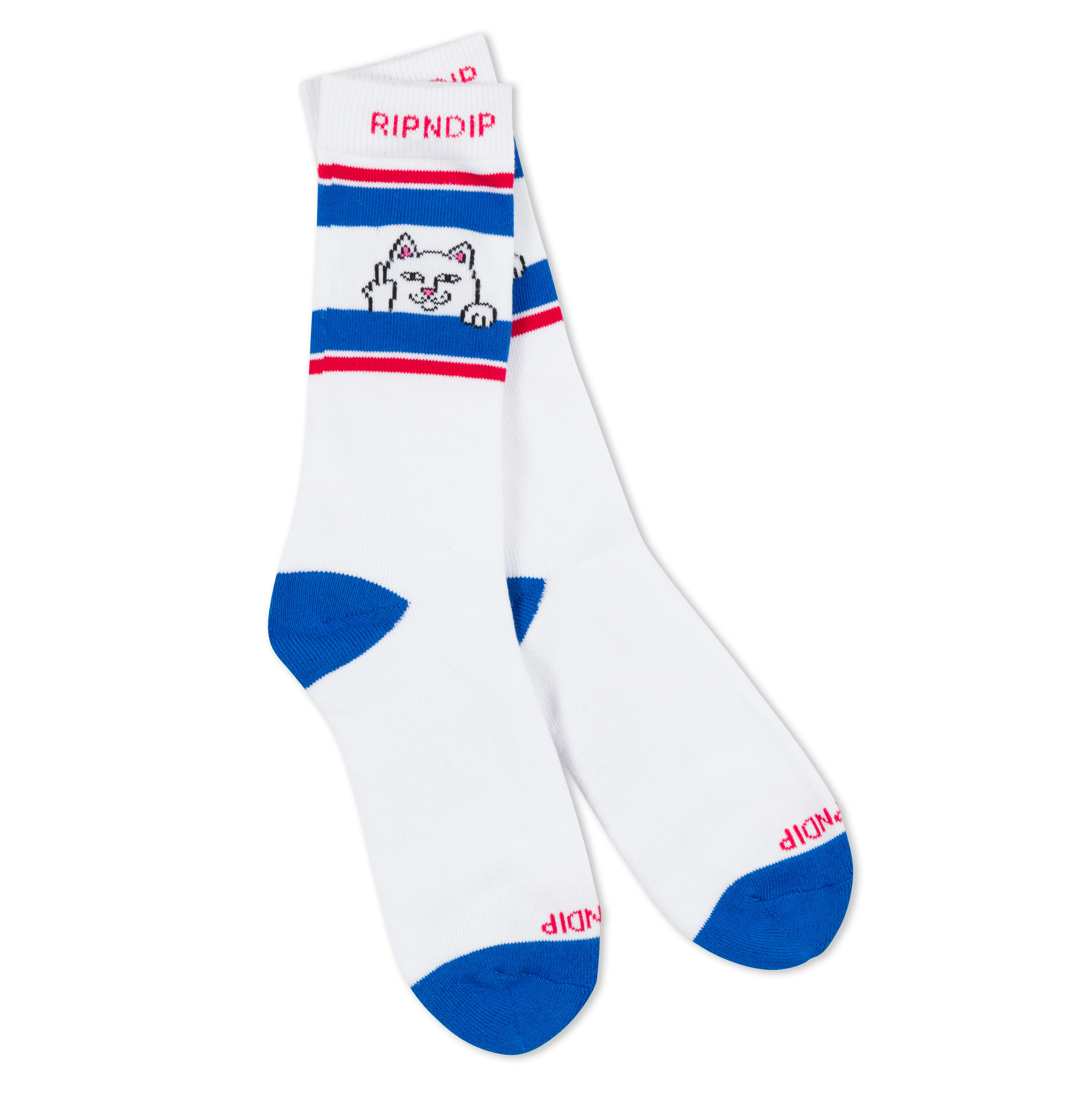 Peeking Nermal Socks (White/Blue) - Image 4
