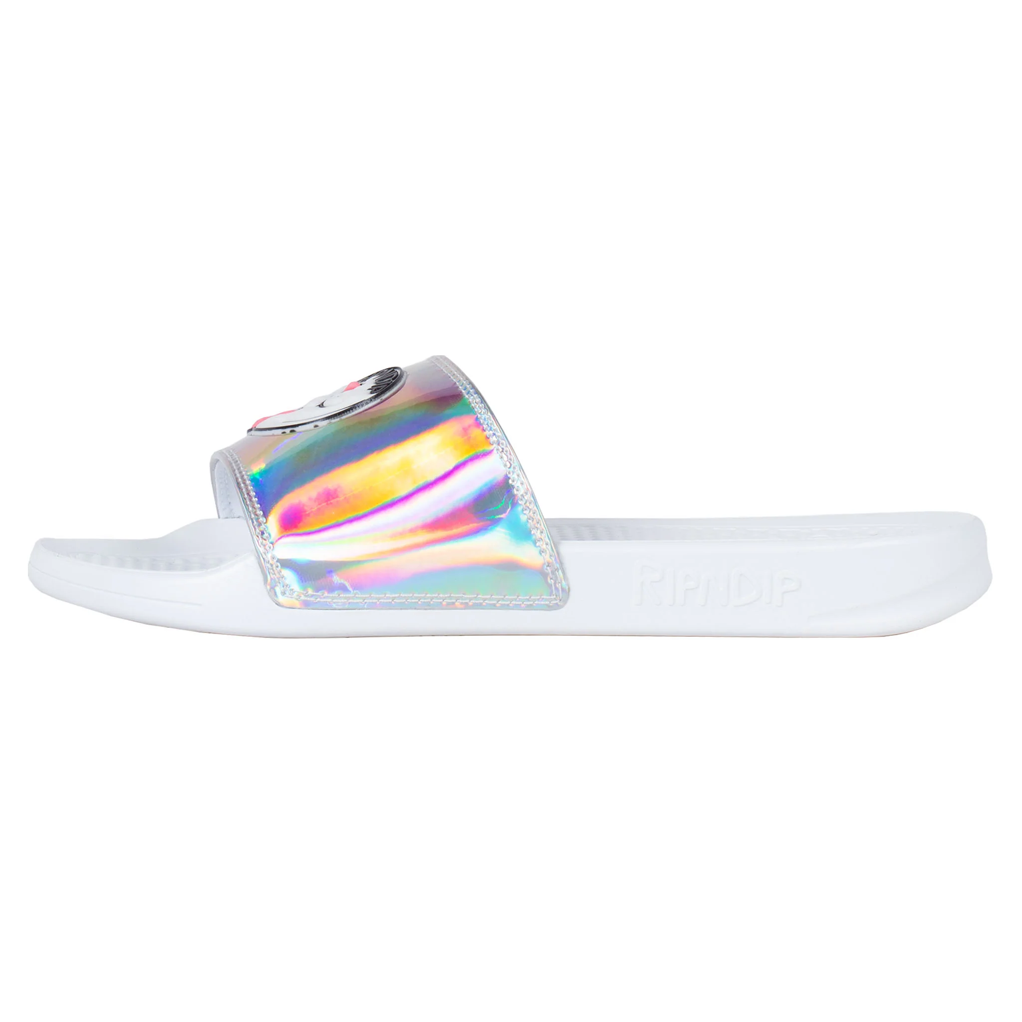 Pill Iridescent Slides (White) - Image 4