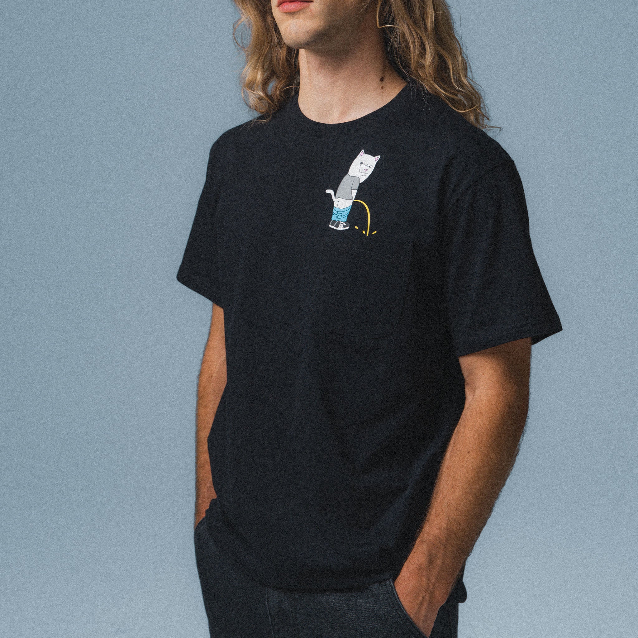 Potty Pocket Tee (Black) - Image 3