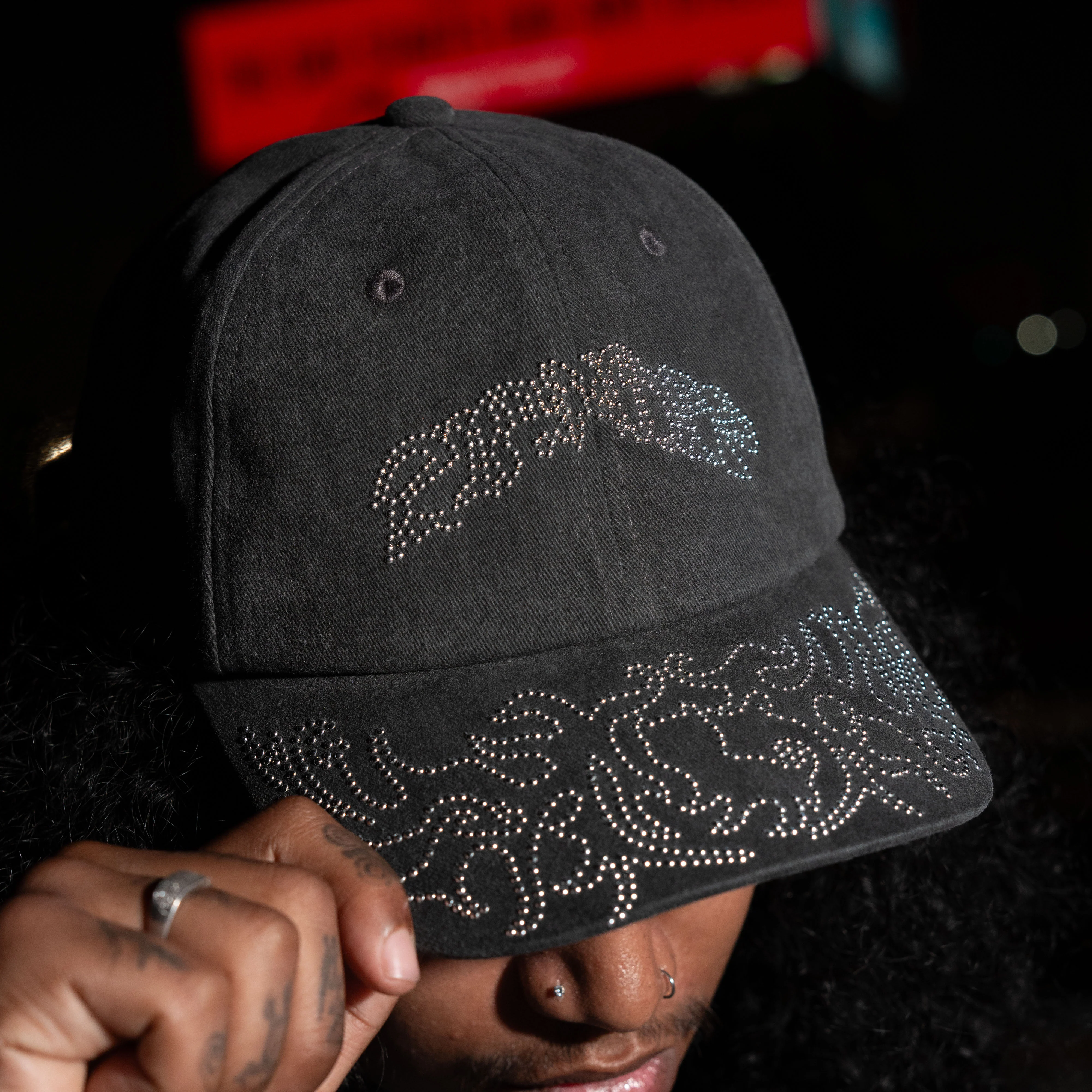 Pretty Flacko Distressed Dad Hat (Black Vintage Wash) - Image 2