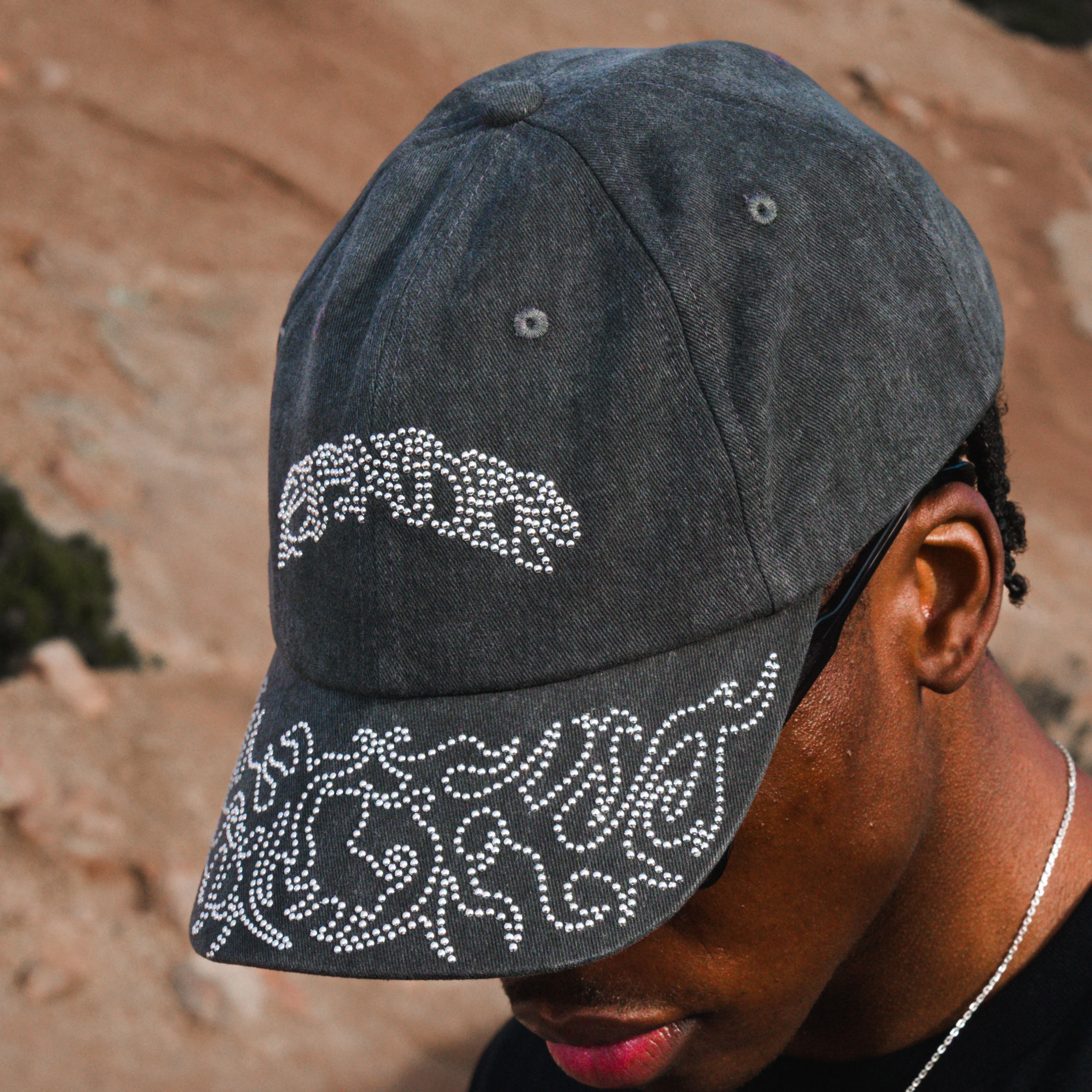 Pretty Flacko Distressed Dad Hat (Black Vintage Wash) - Image 7