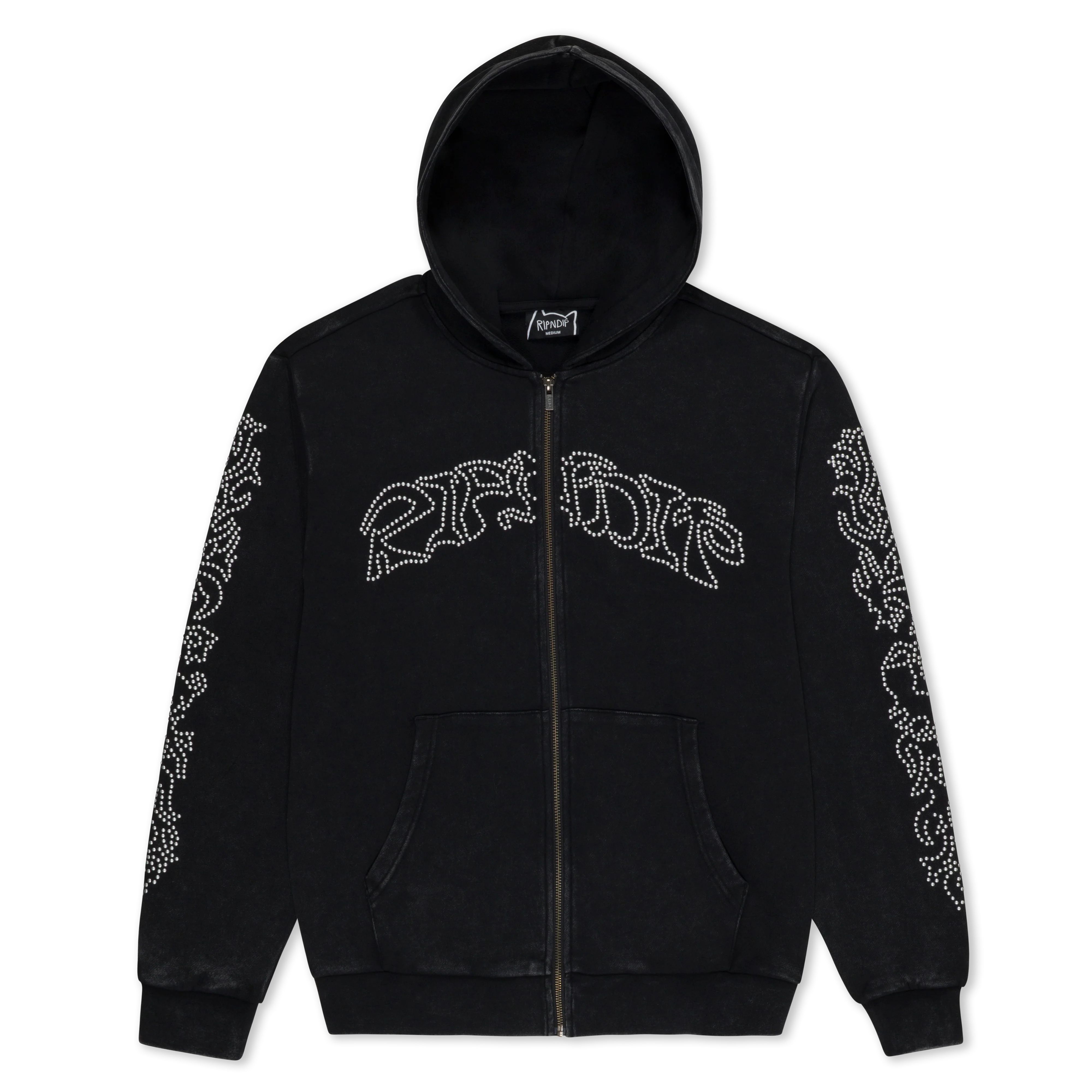 Pretty Flacko Zip Hoodie (Black Vintage Wash)