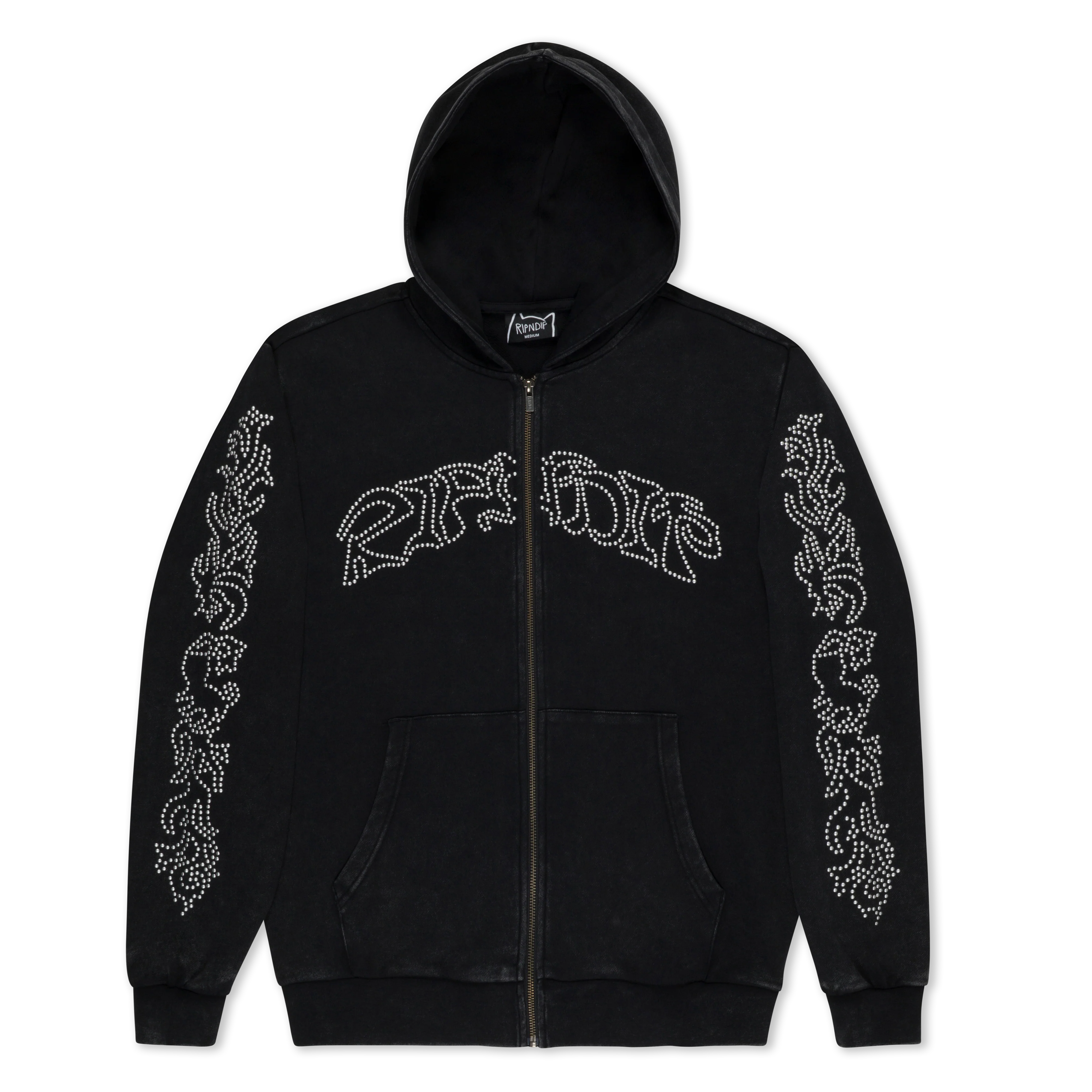 Pretty Flacko Zip Hoodie (Black Vintage Wash) - Image 4