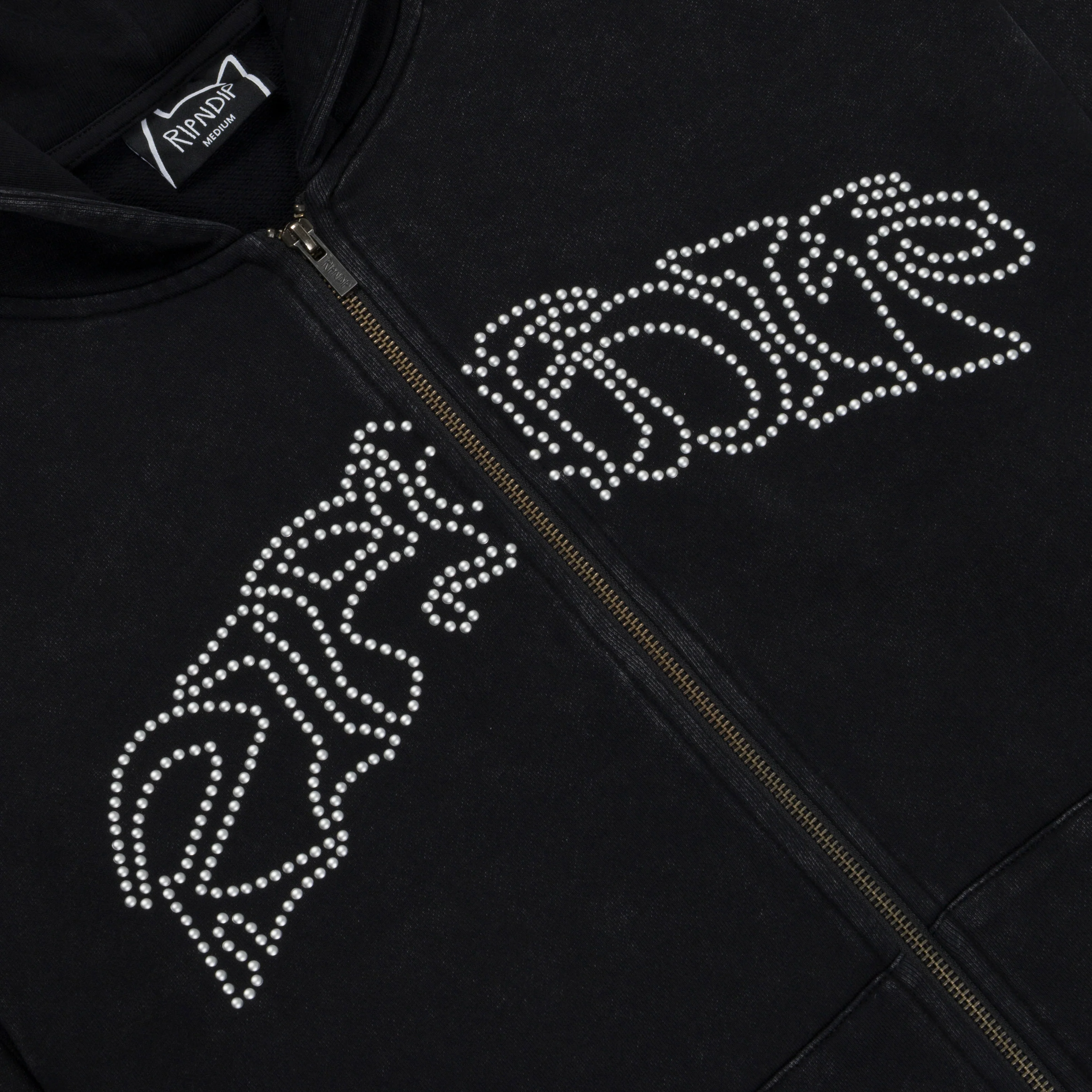 Pretty Flacko Zip Hoodie (Black Vintage Wash) - Image 5