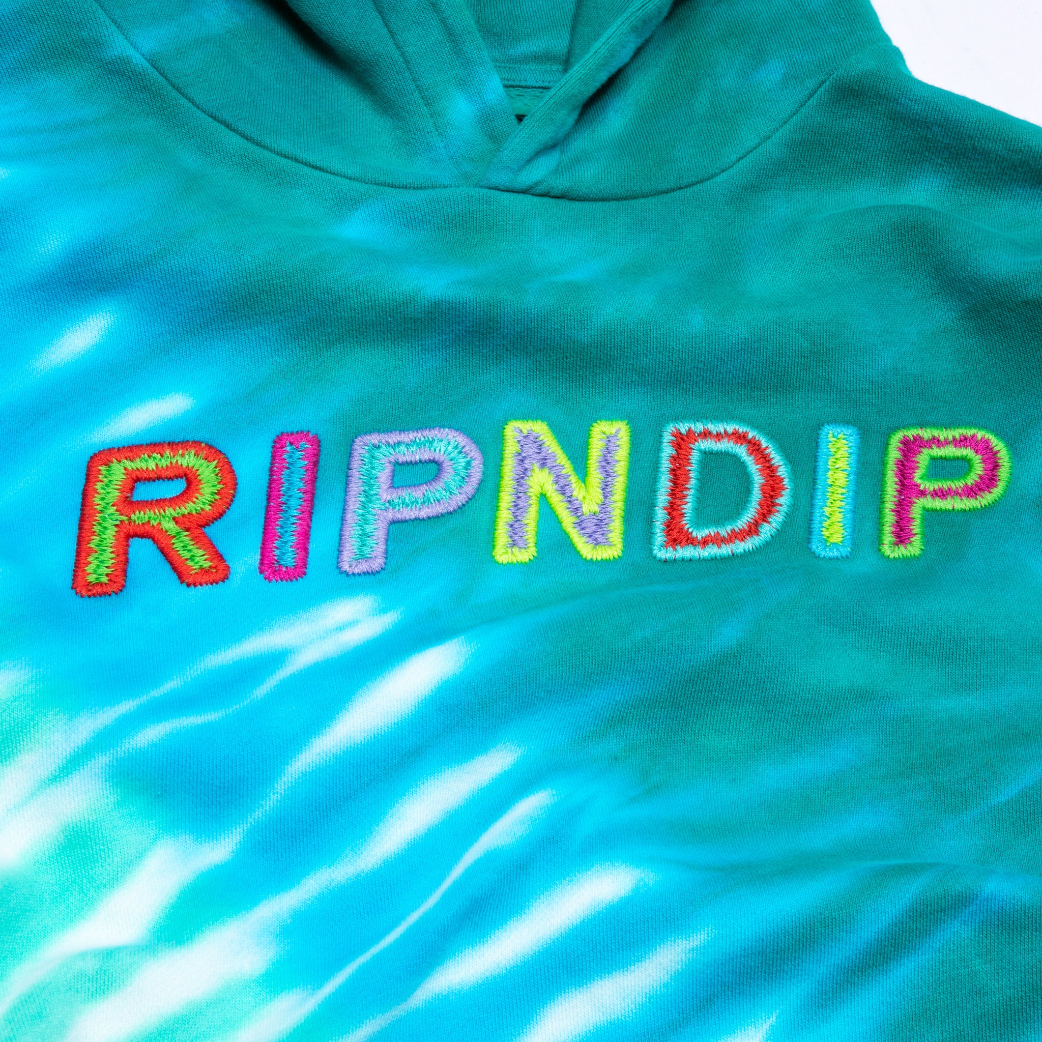 Prisma Hoodie (Teal Rainbow Dye) - Image 3