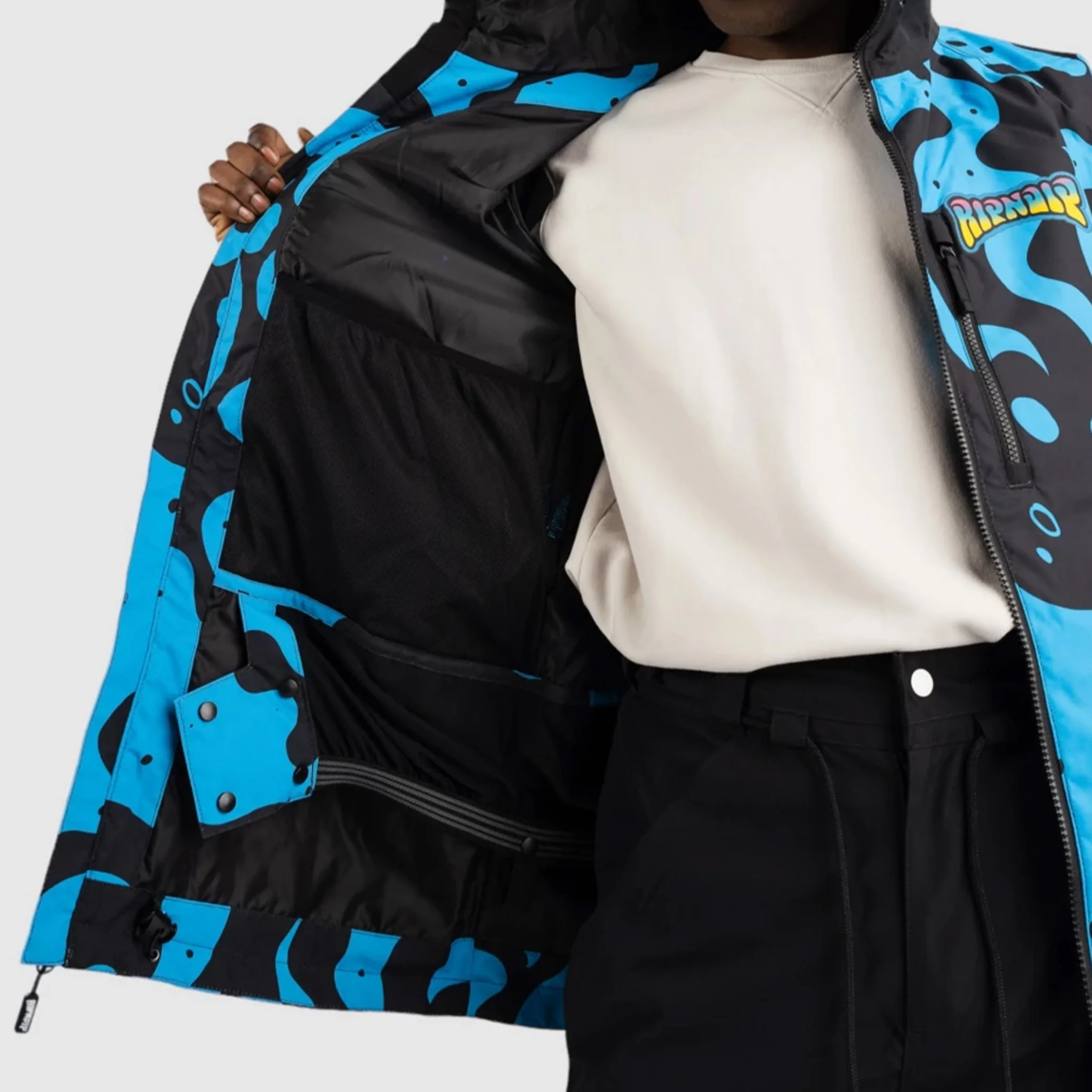 Psychedelic 2.0 Snowboard Jacket (Black / Blue) - Image 3