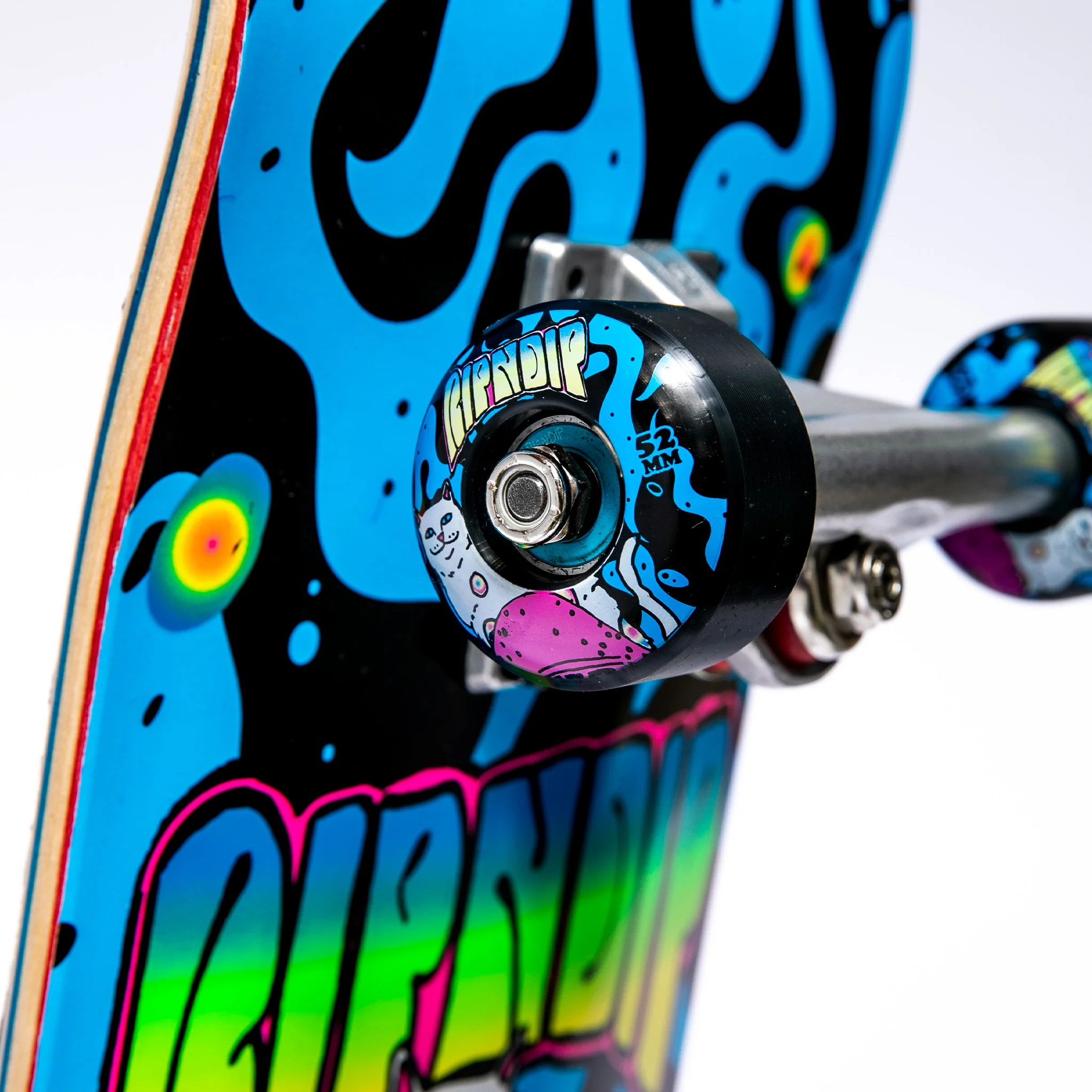 Psychedelic Complete Skateboard (Blue) - Image 3