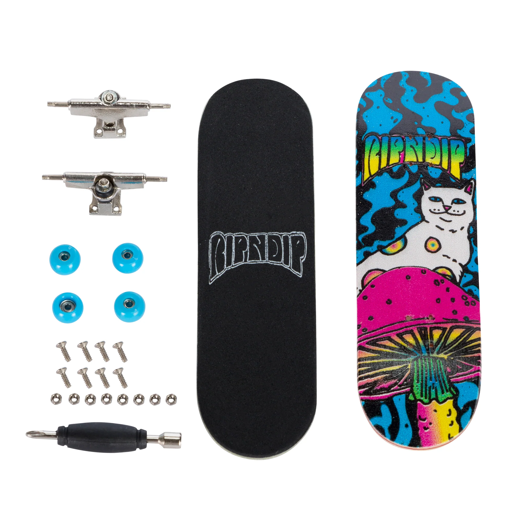 Psychedelic Mini Skateboard (Multi) - Image 2