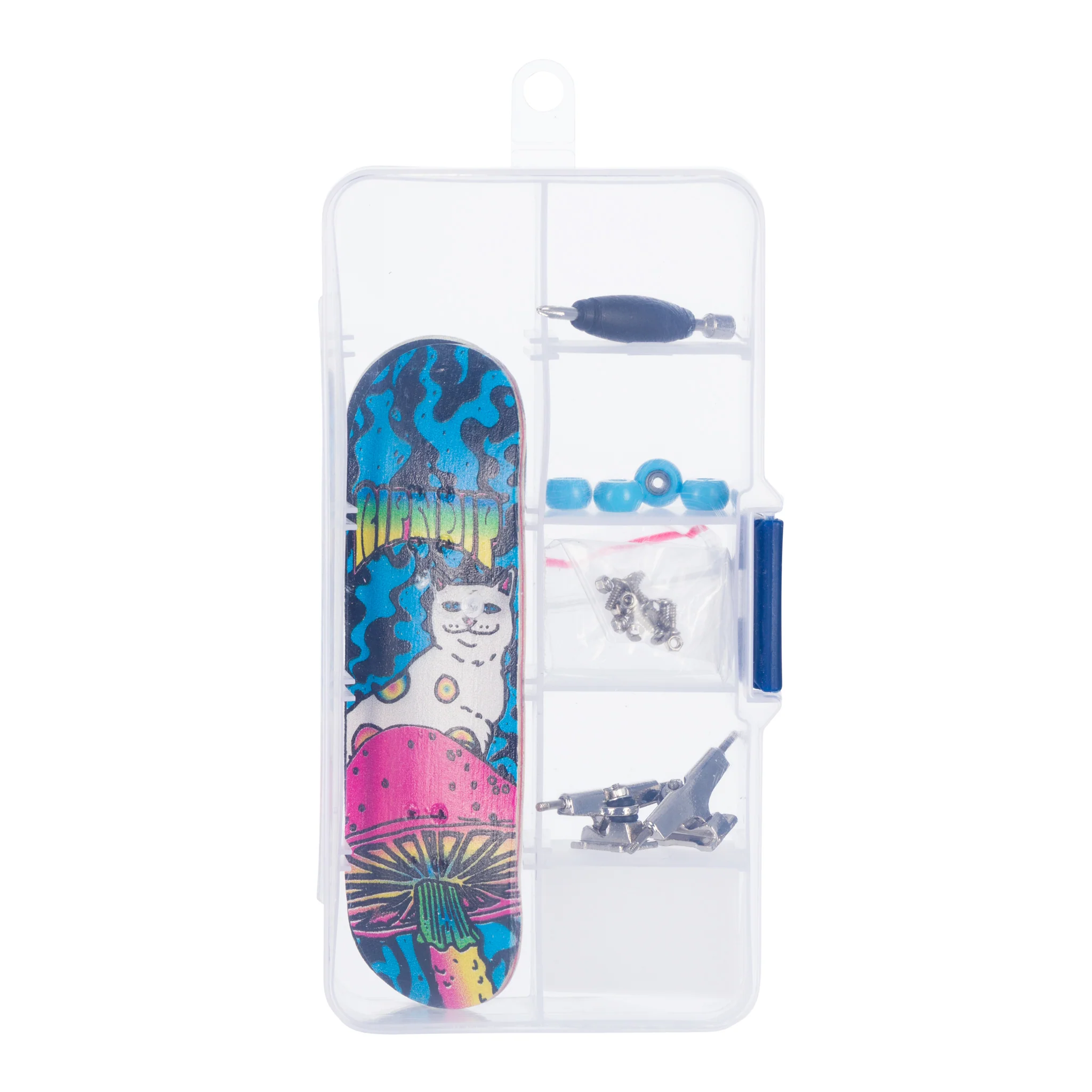 Psychedelic Mini Skateboard (Multi) - Image 3