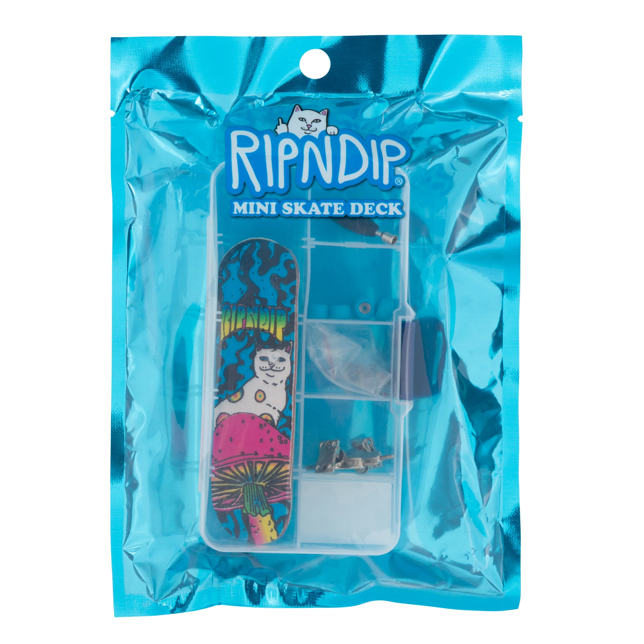 Psychedelic Mini Skateboard (Multi) - Image 5