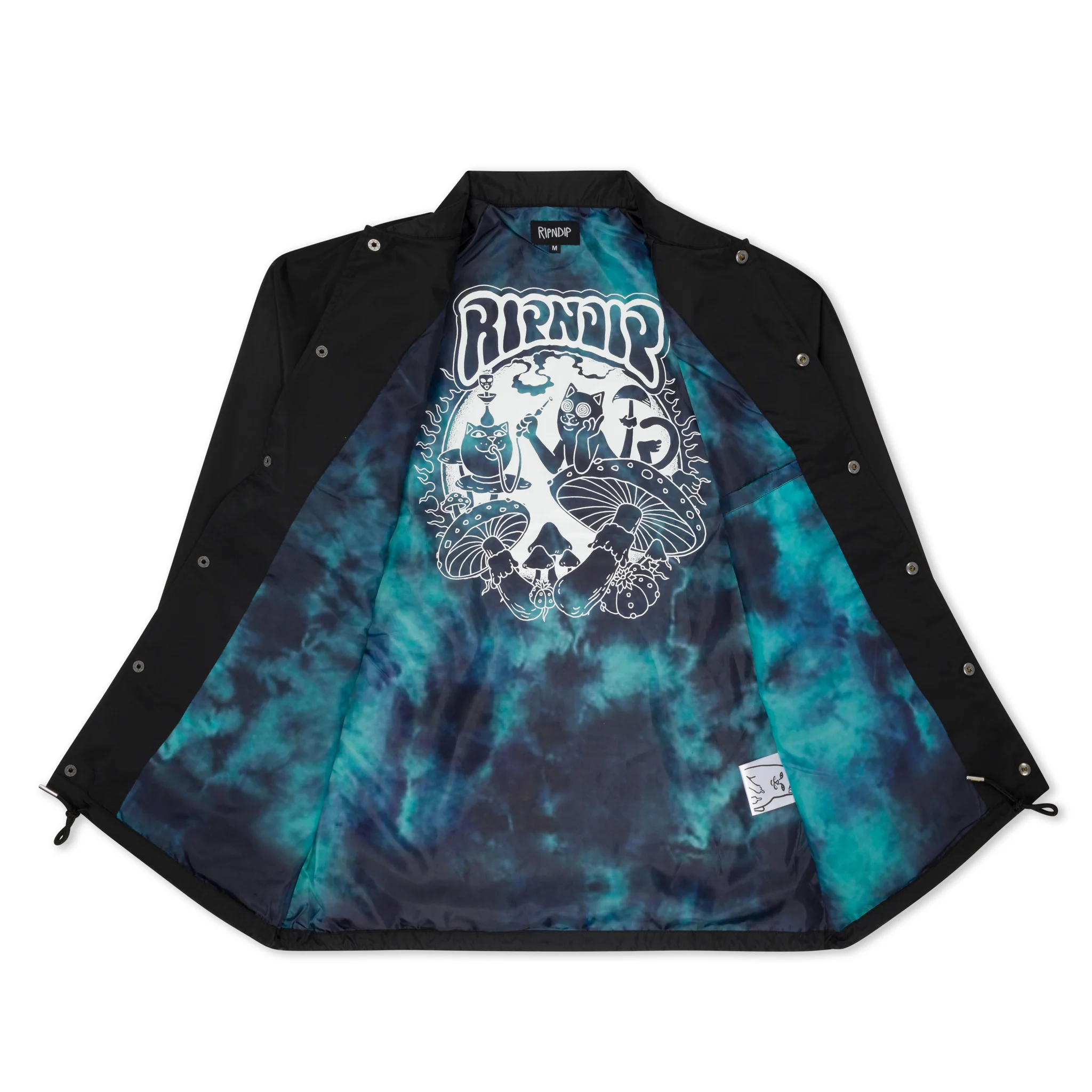 Psychedelic Garden Coach Jacket (Black) - Image 4