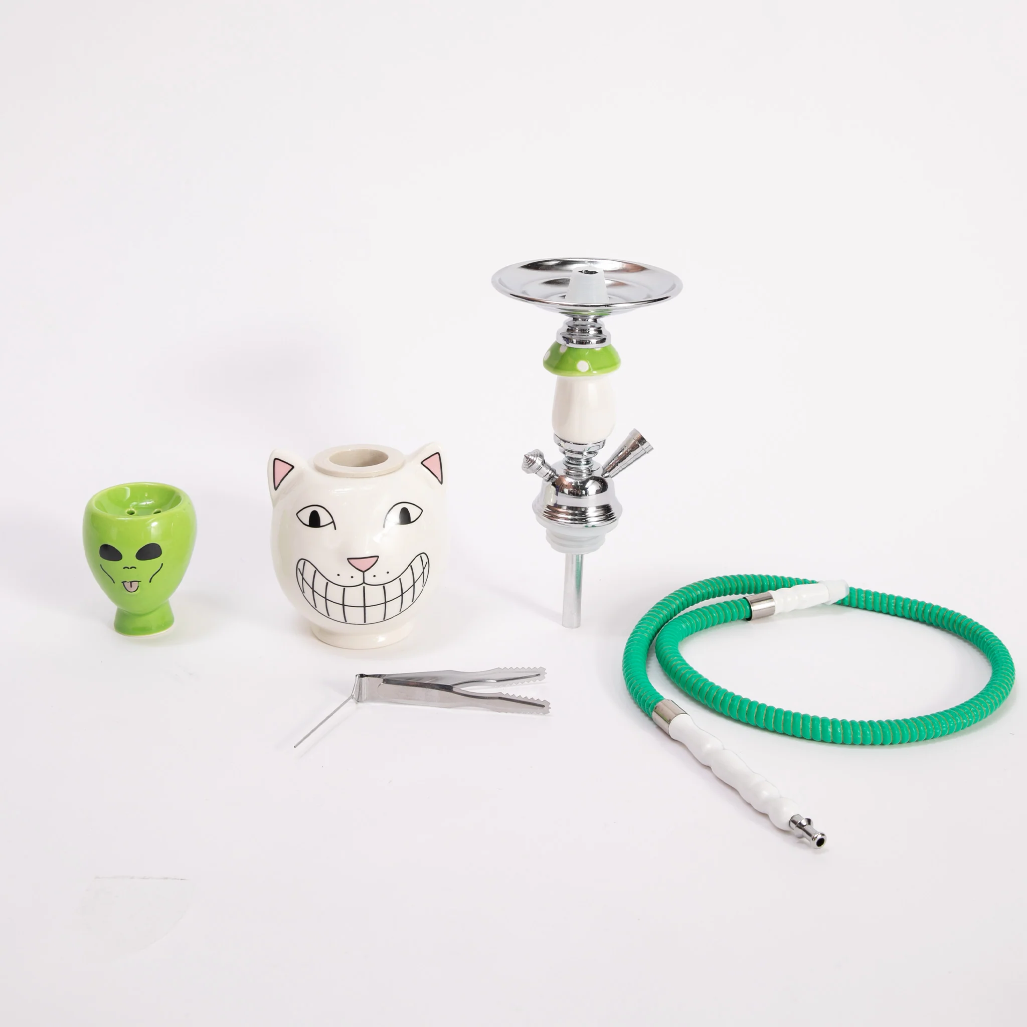 Psychedelic Garden Hookah Set (White) - Image 3