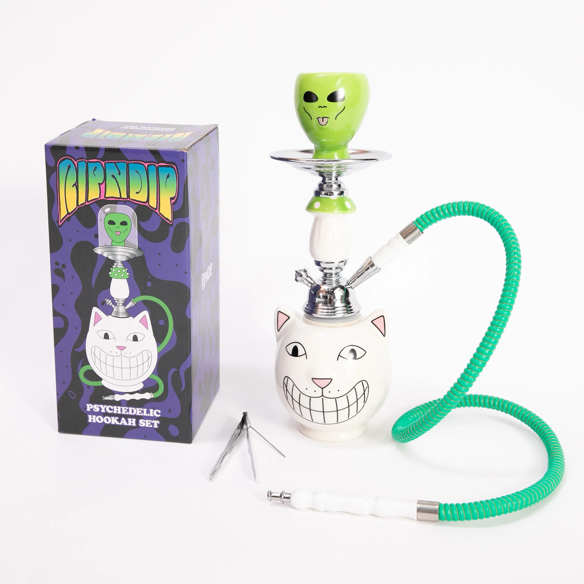 Psychedelic Garden Hookah Set (White) - Image 5