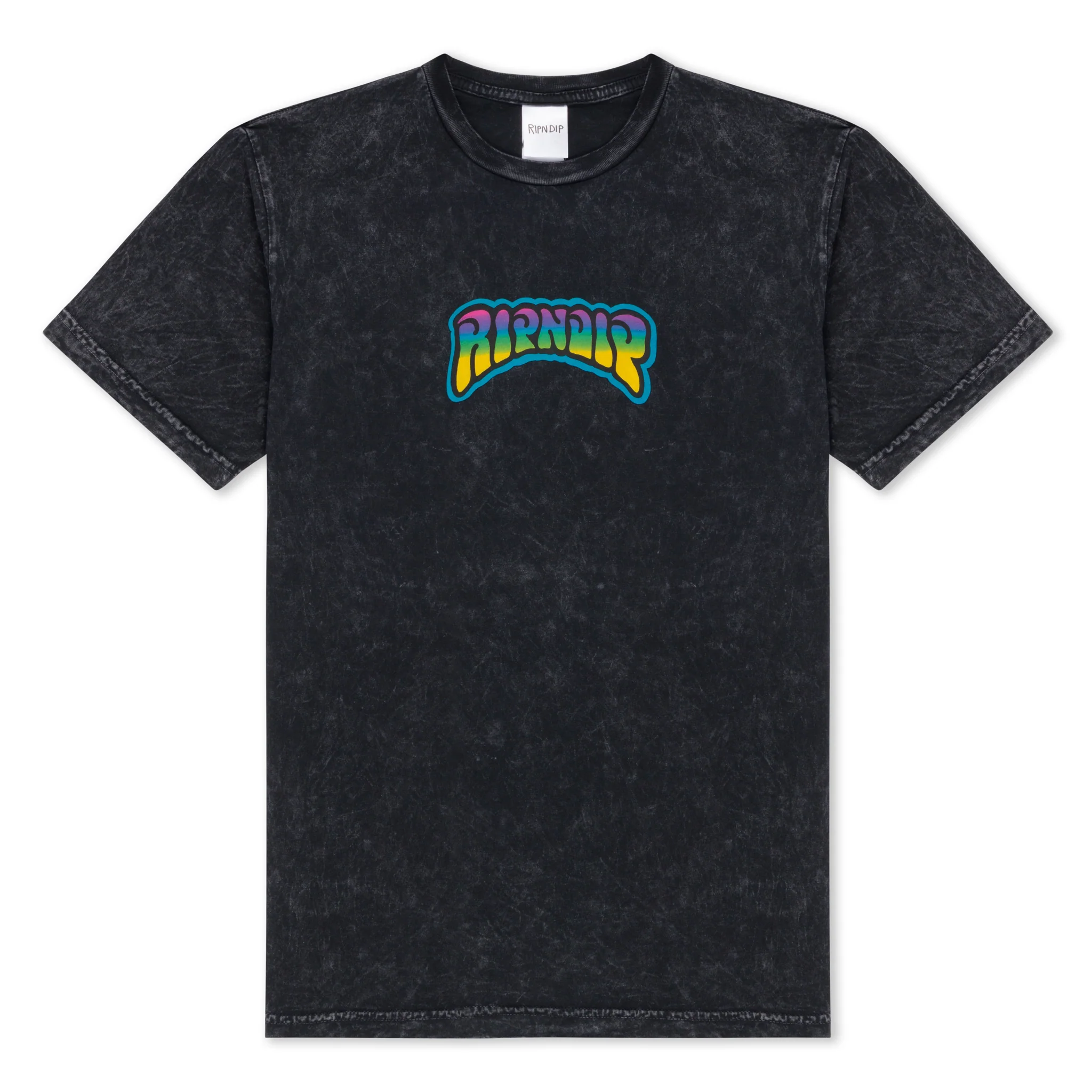 Psychedelic Garden Tee (Black Mineral Wash) - Image 2