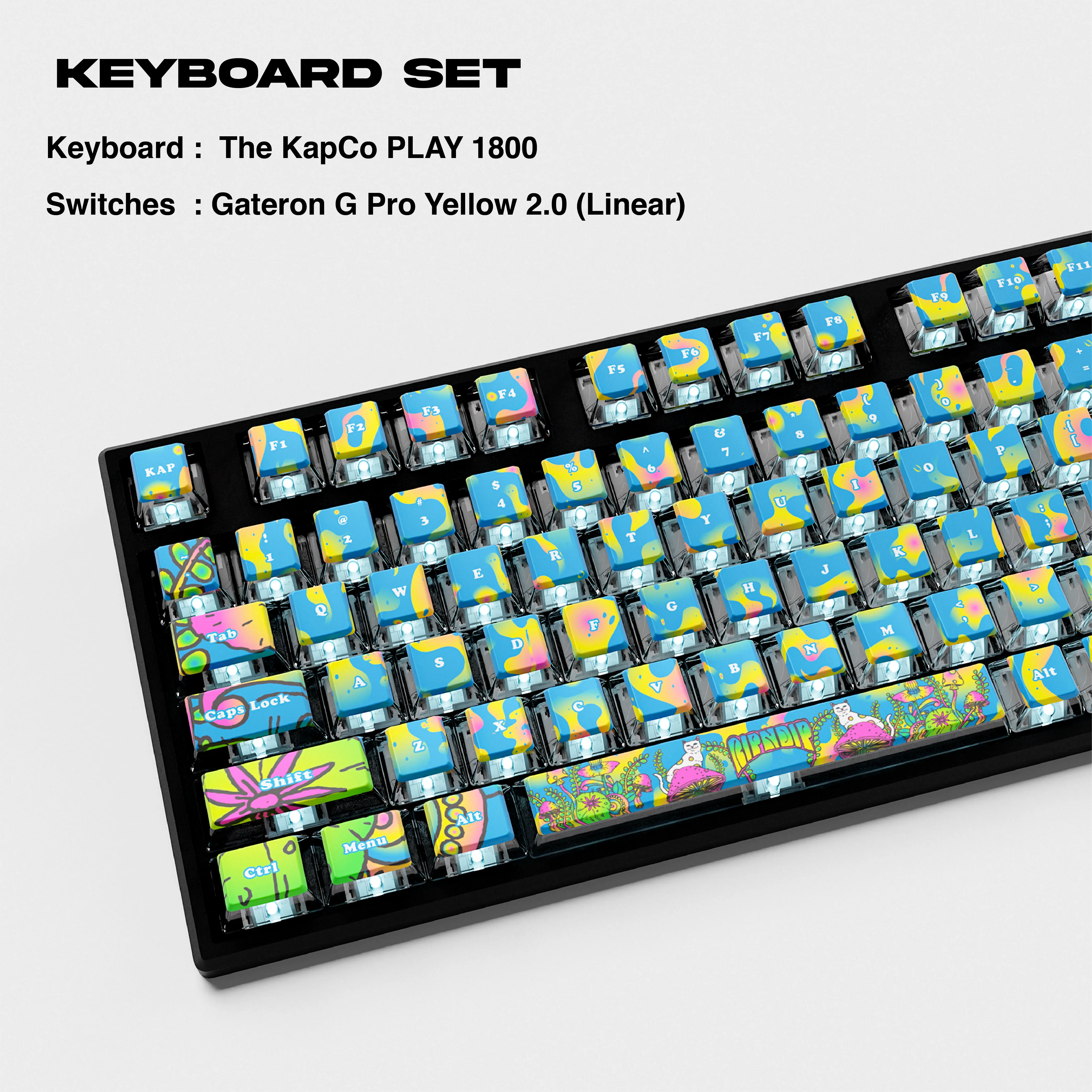 Psychedelic Keyboard Set (Asst) - Image 8