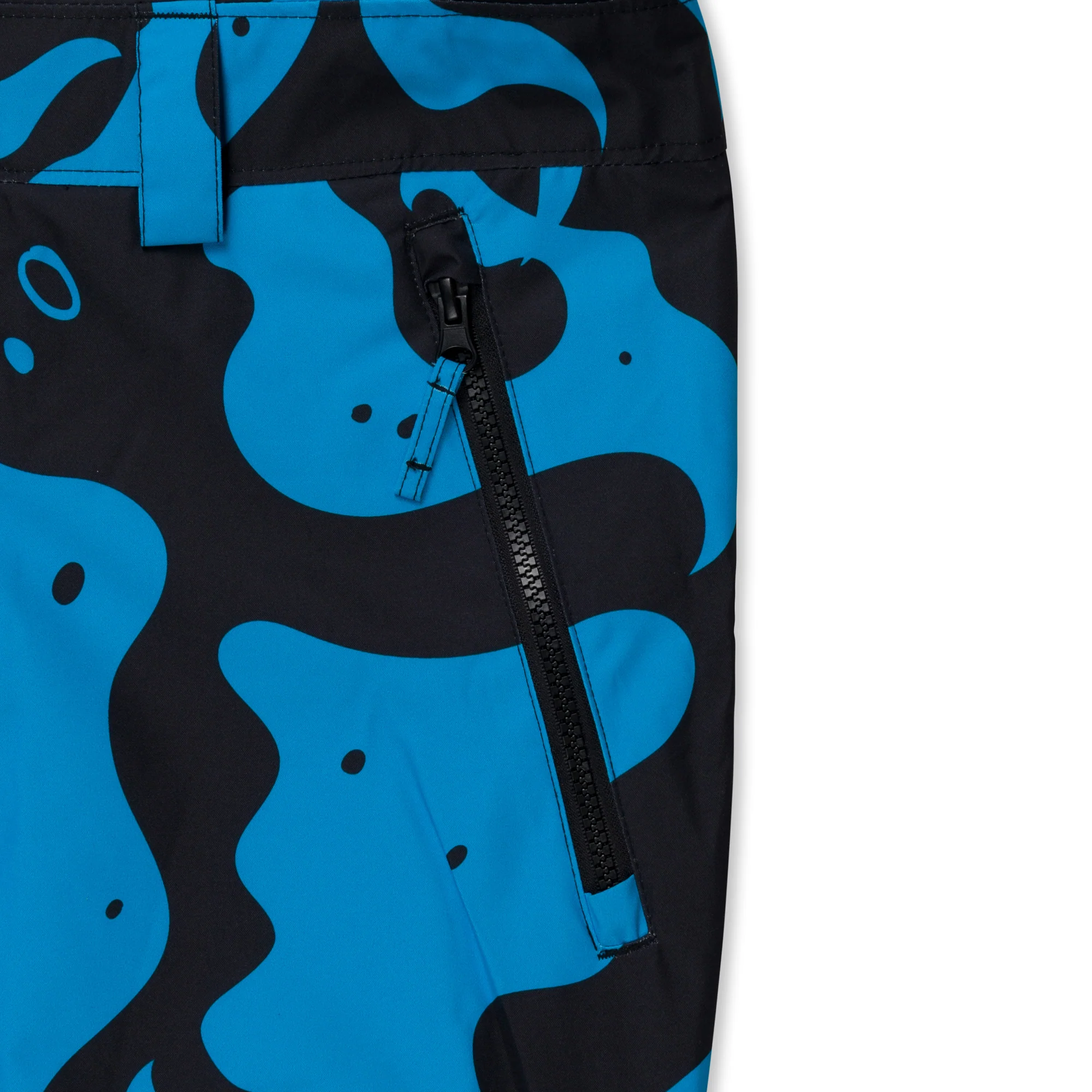 Psychedelic Snowboard Bib Pants (Blue) - Image 7