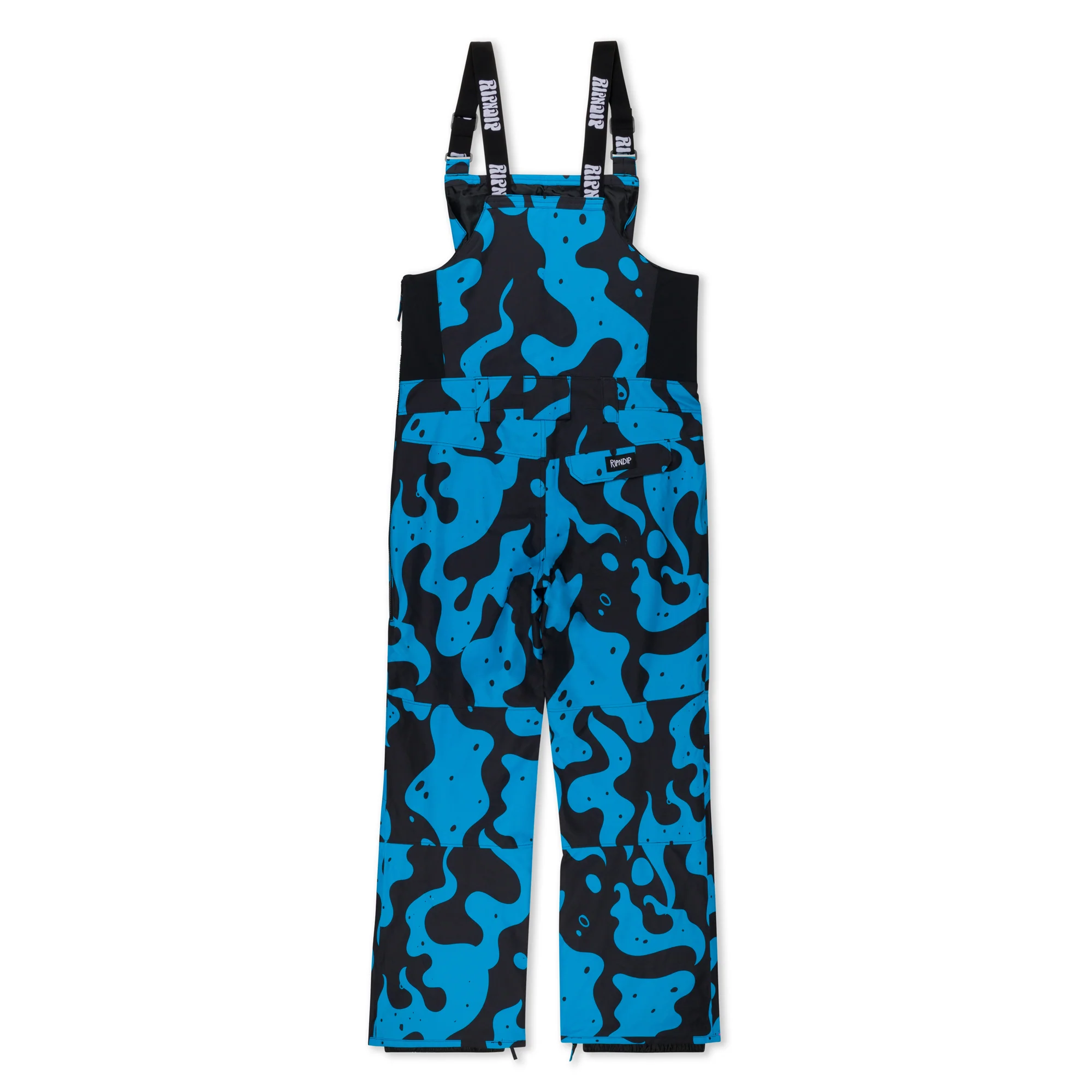 Psychedelic Snowboard Bib Pants (Blue) - Image 9
