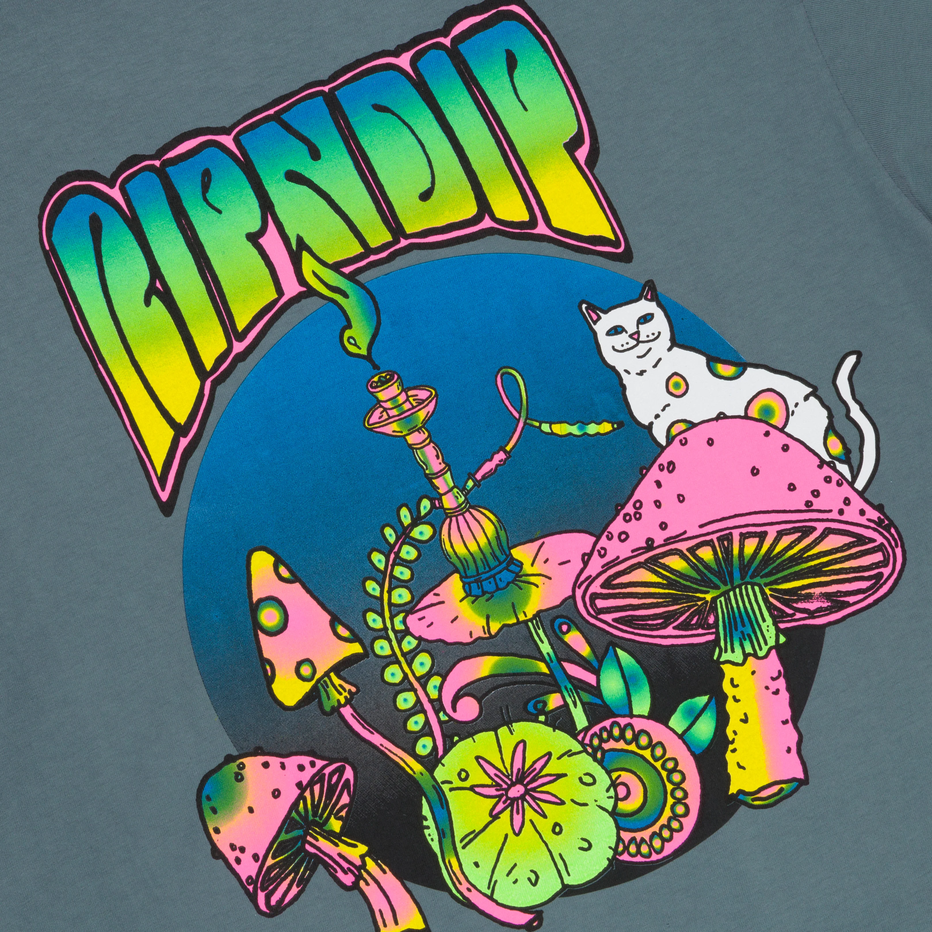 Psychedelic Tee (Light Charcoal) - Image 5
