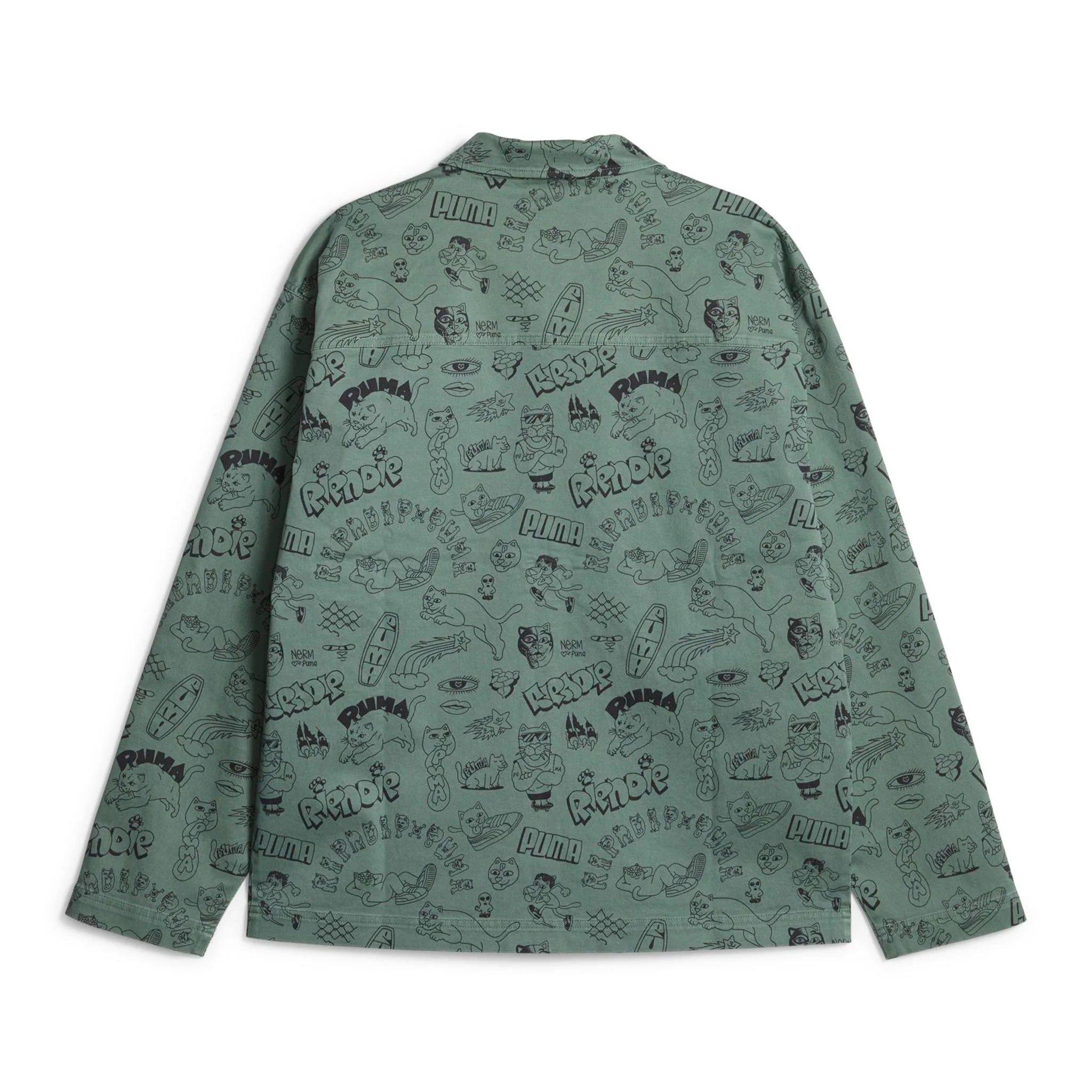 PUMA X RIPNDIP AOP Twill Jacket (Eucalyptus) - Image 4