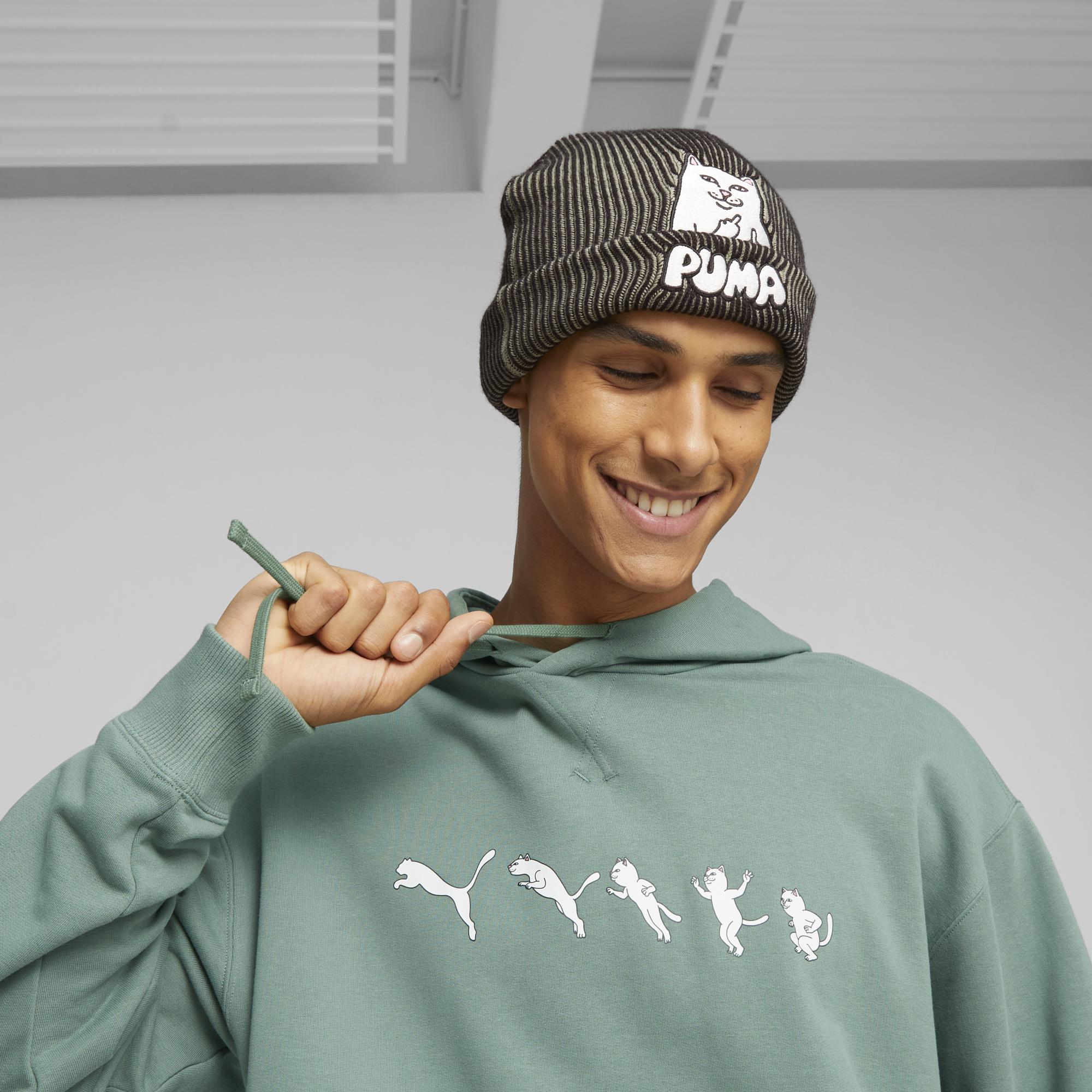 PUMA x RIPNDIP Beanie (Black/Eucalyptus) - Image 3