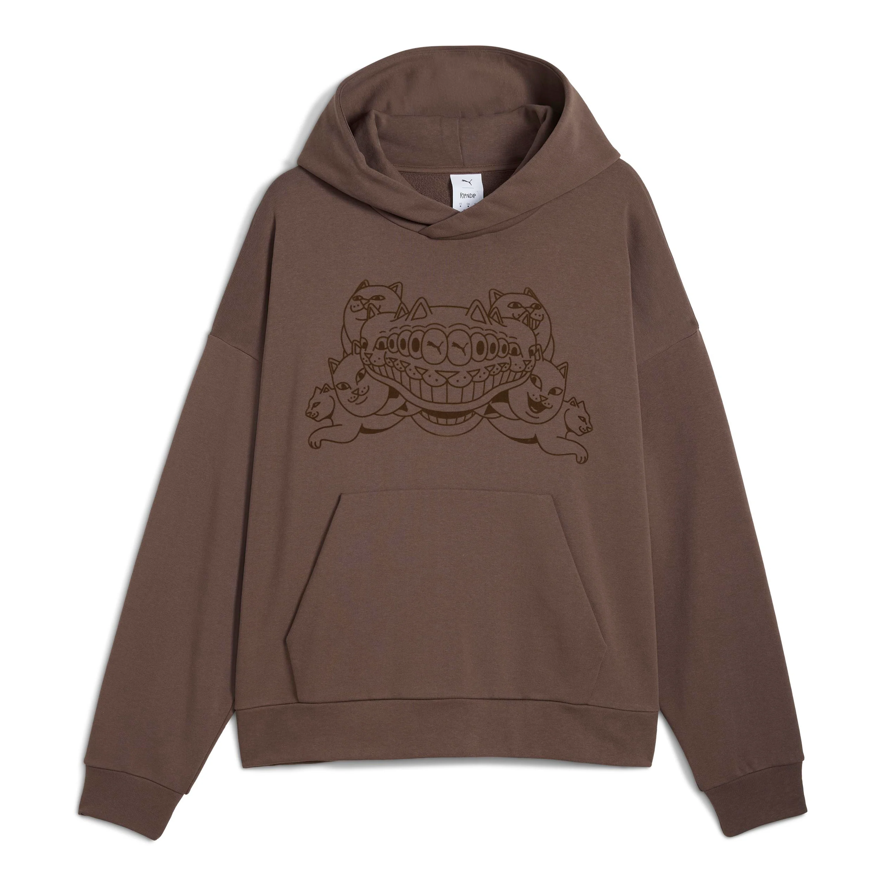 PUMA X RIPNDIP Boxy Graphic Hoodie (Flat Bronze)