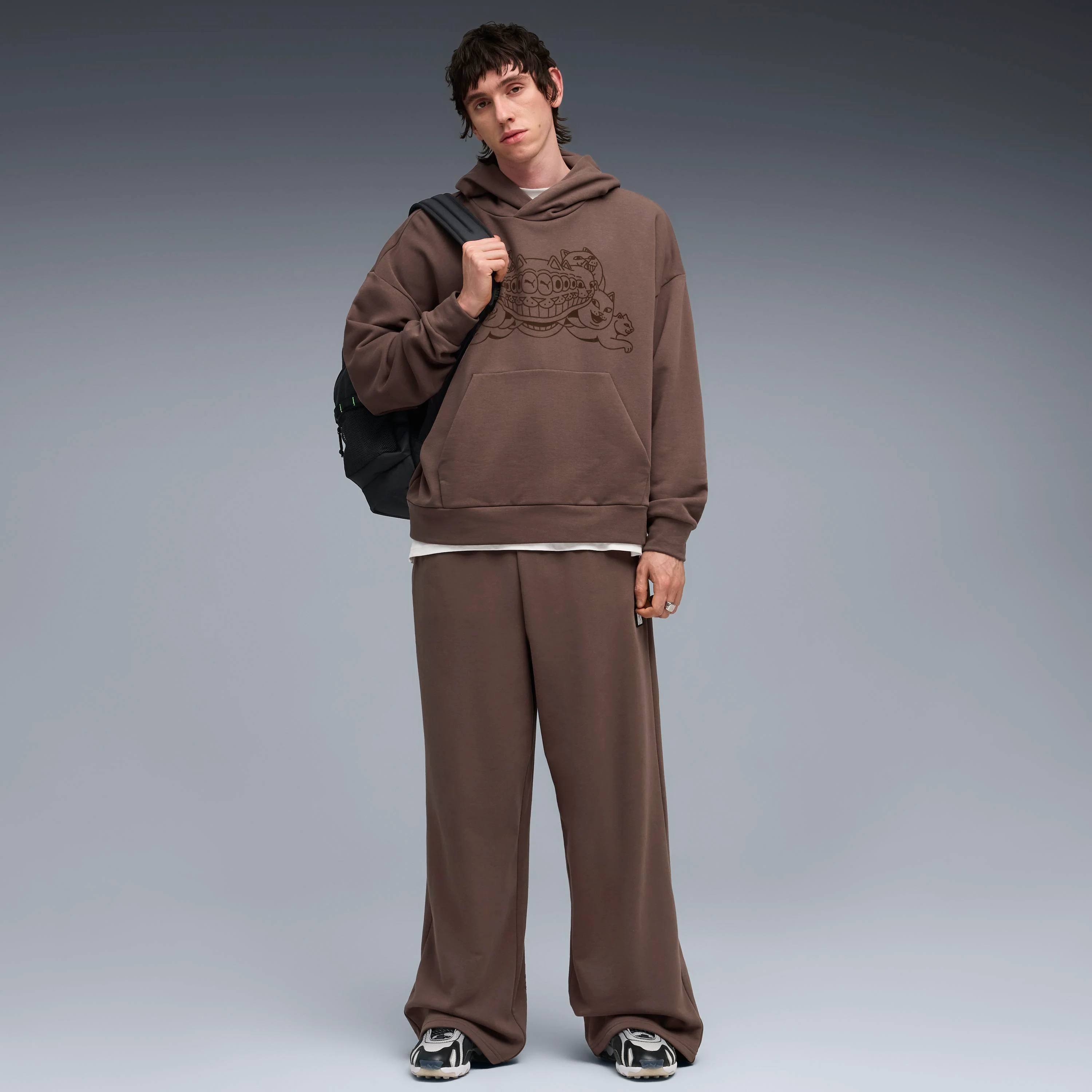 PUMA X RIPNDIP Boxy Graphic Hoodie (Flat Bronze) - Image 4