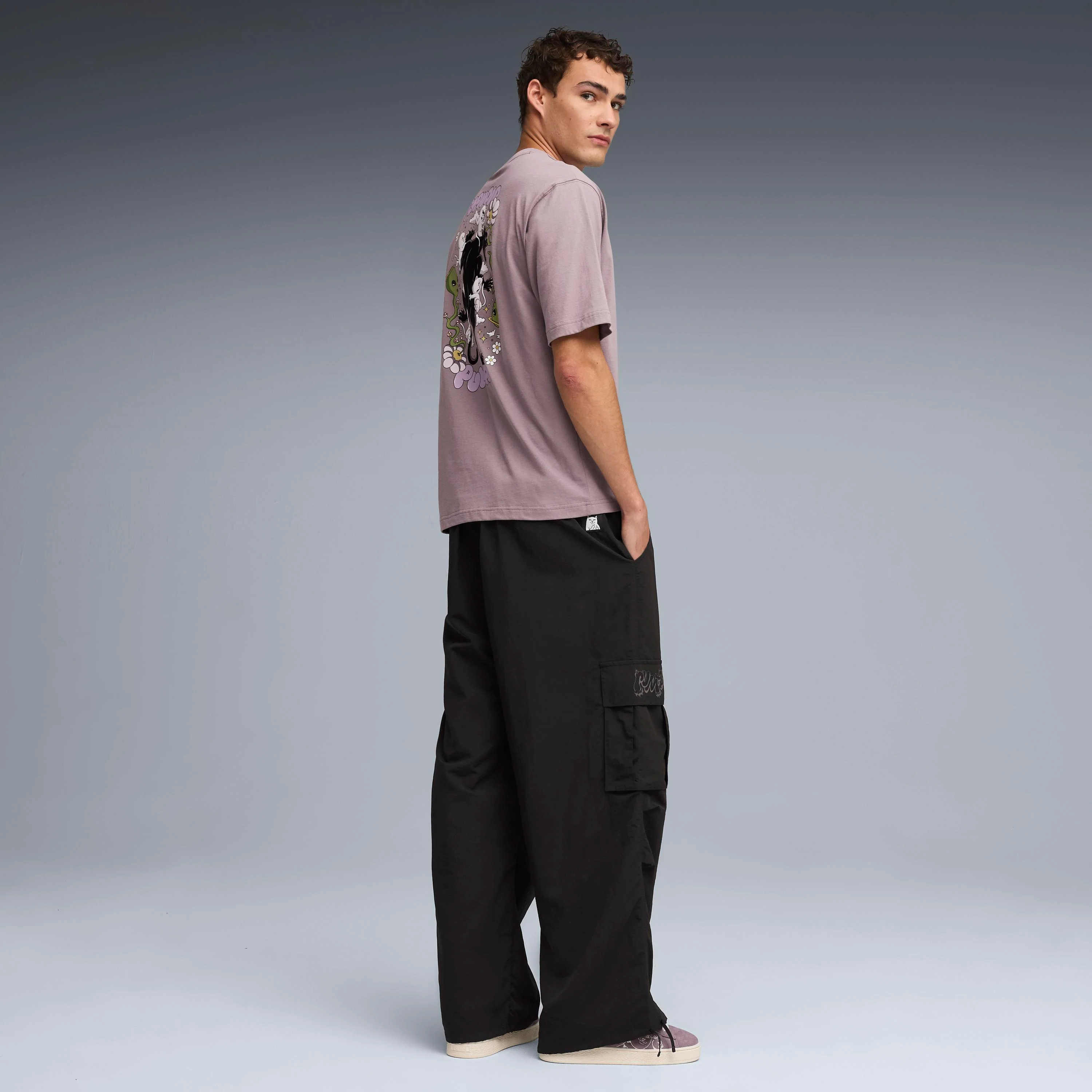 PUMA X RIPNDIP Boxy Graphic Tee (Plum Jam) - Image 6