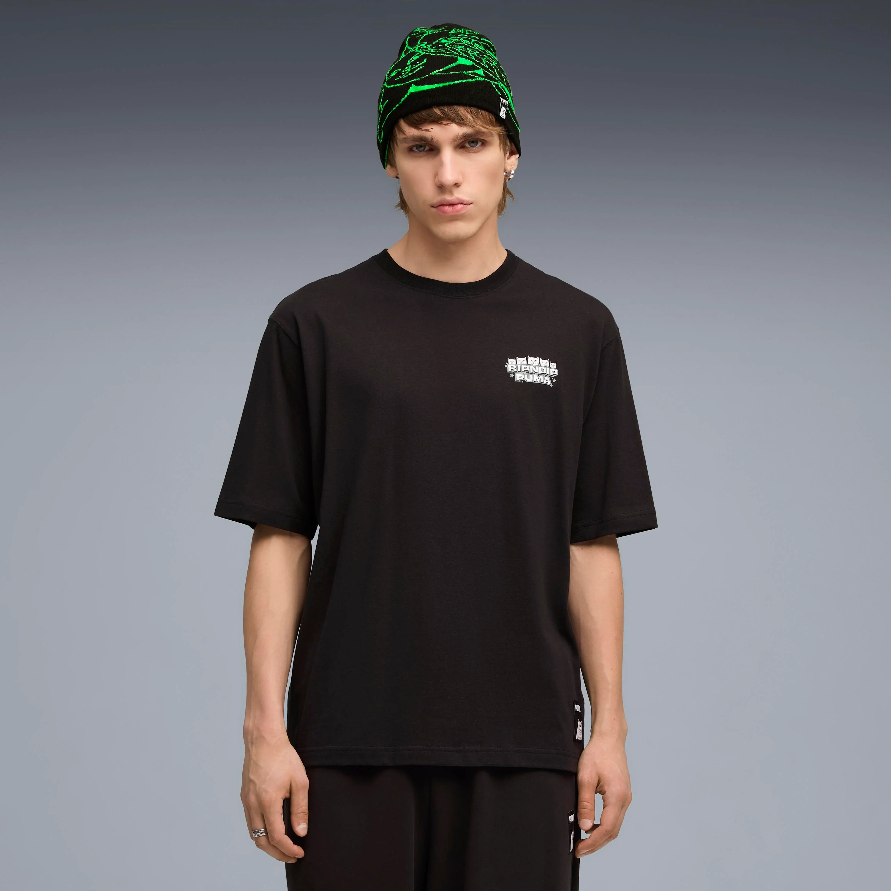 PUMA X RIPNDIP Boxy Graphic Tee (Puma Black) - Image 2