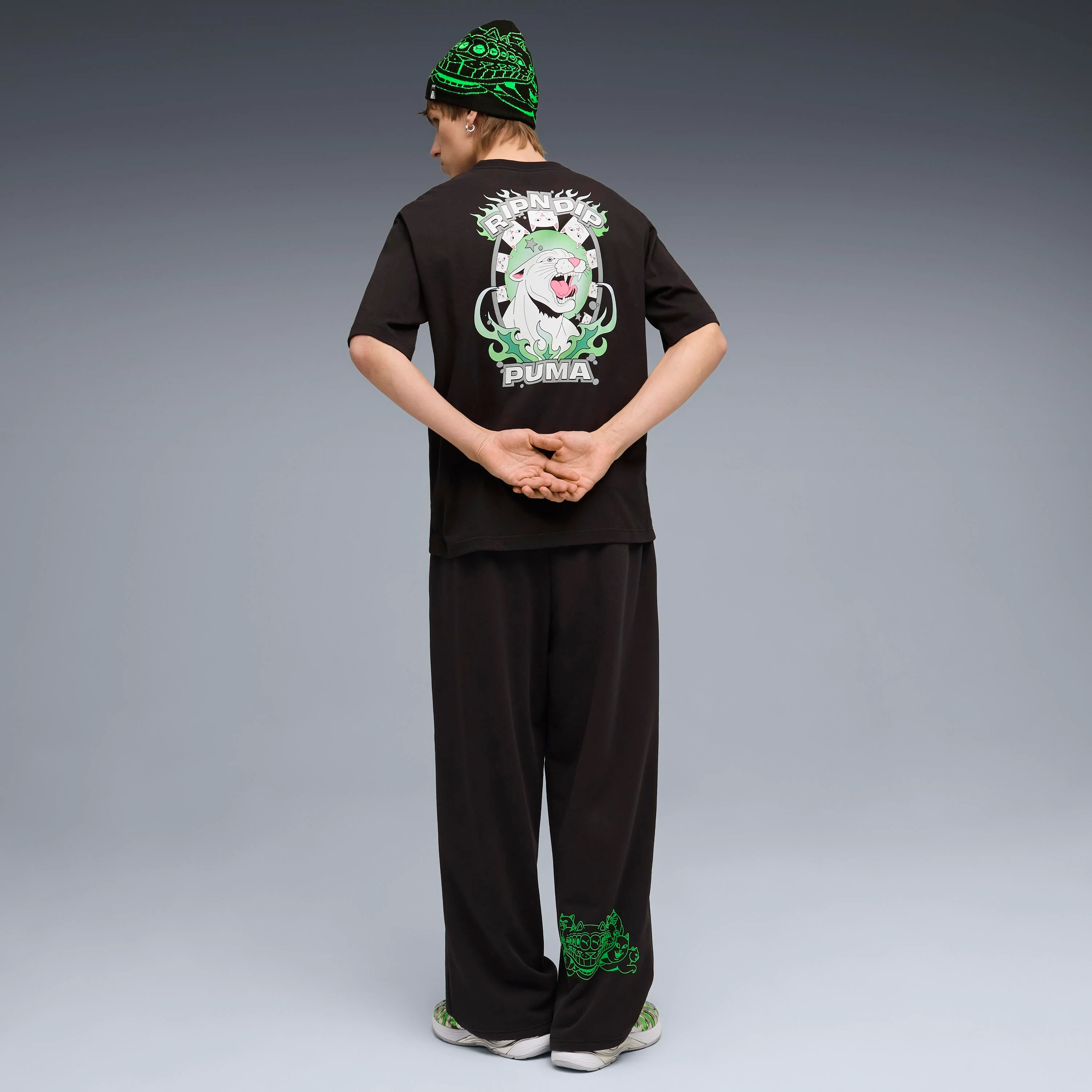 PUMA X RIPNDIP Boxy Graphic Tee (Puma Black) - Image 5