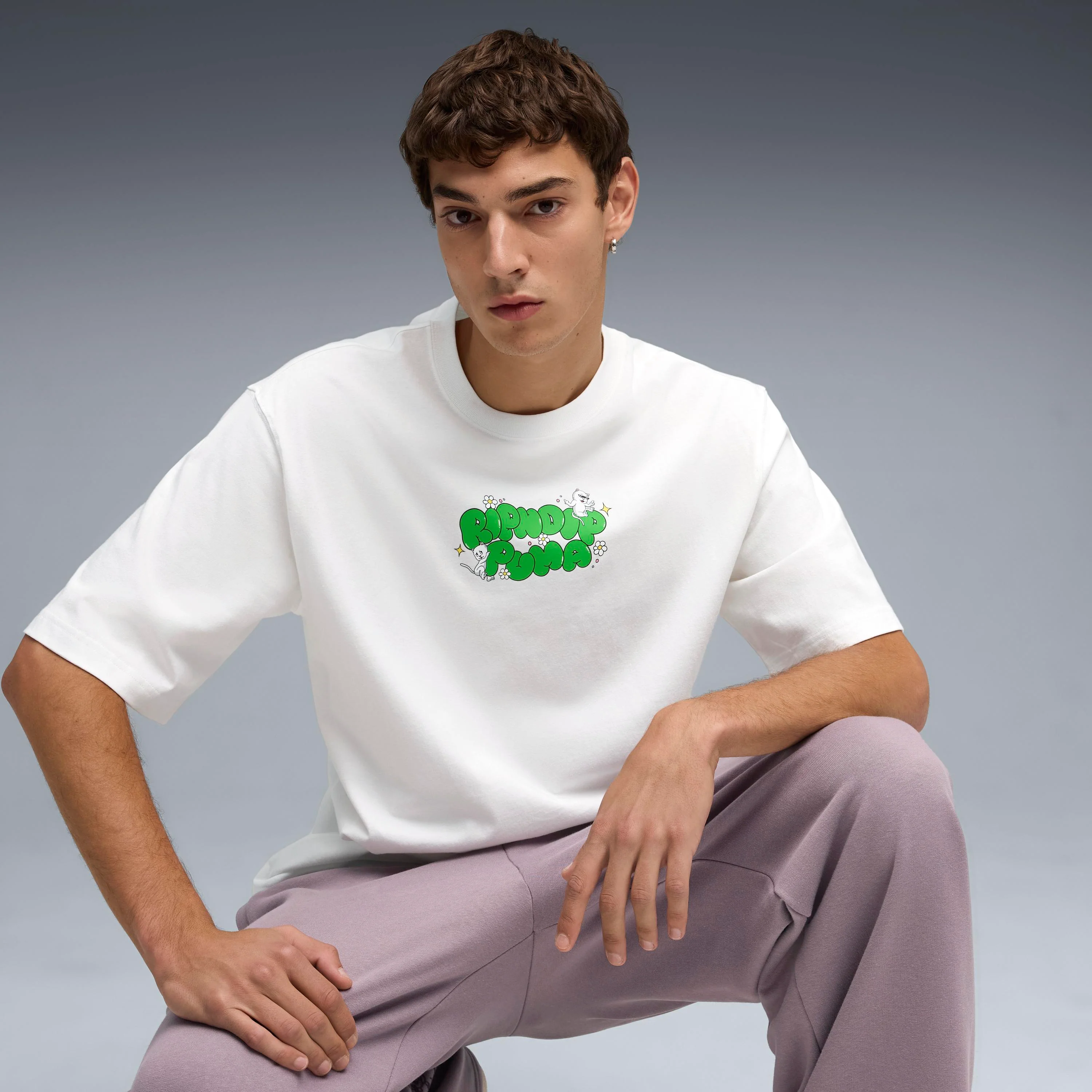 PUMA X RIPNDIP Boxy Graphic Tee (Puma White) - Image 4