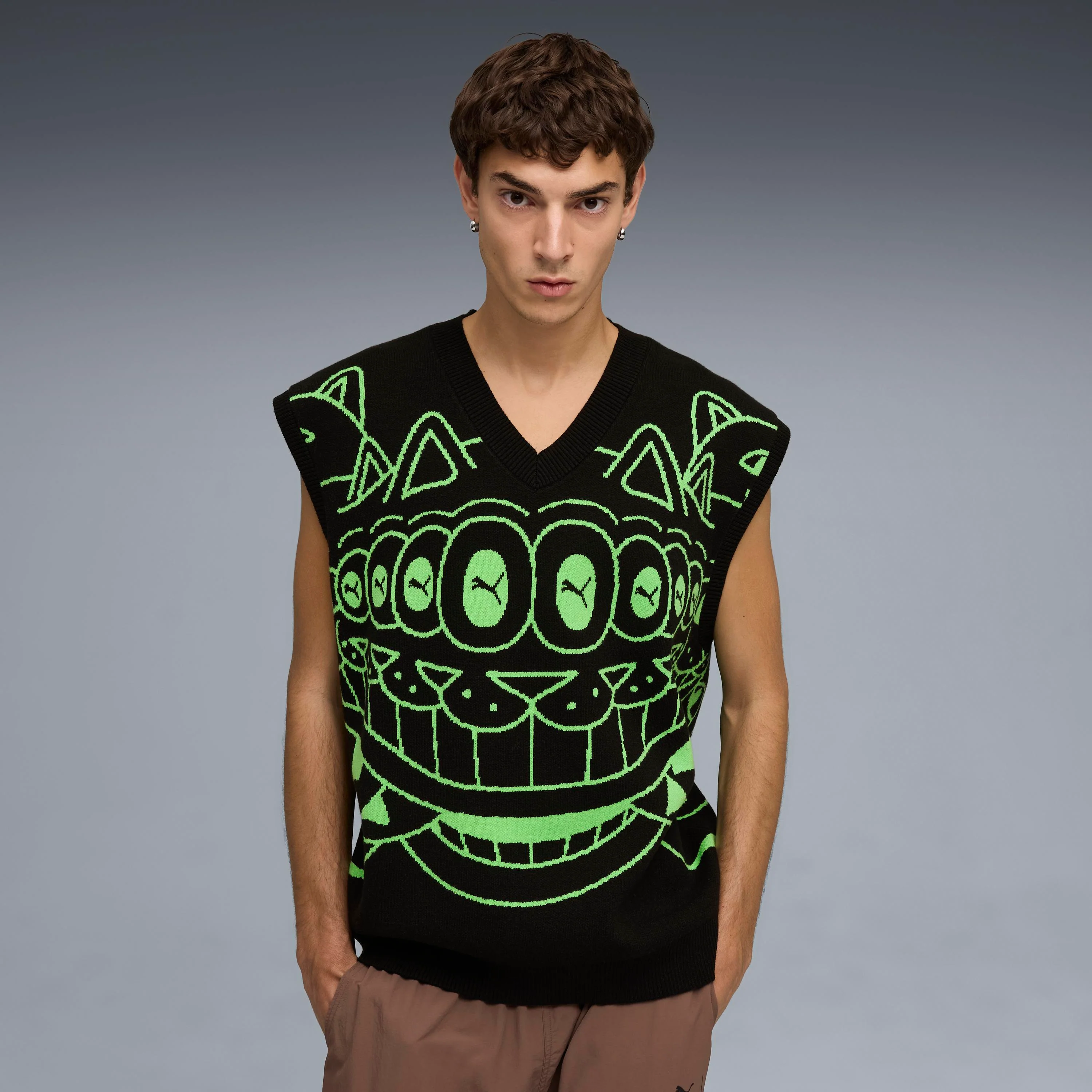 PUMA X RIPNDIP Knitted Vest (Puma Black) - Image 3