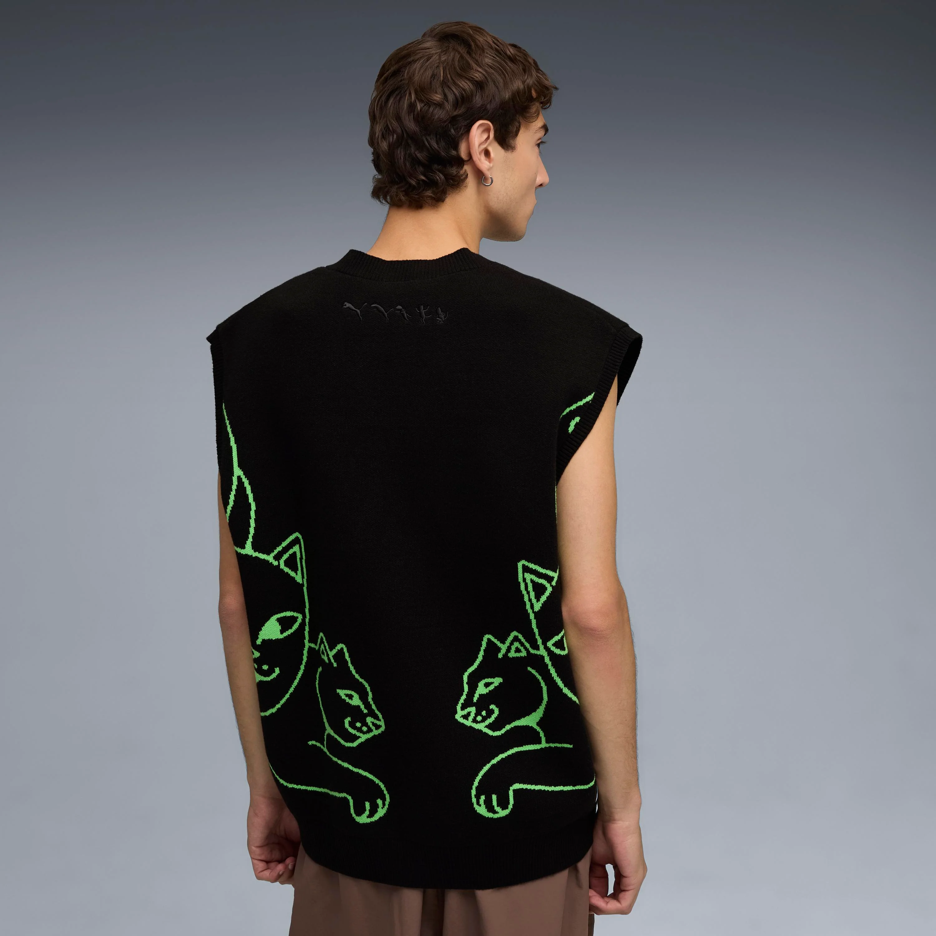 PUMA X RIPNDIP Knitted Vest (Puma Black) - Image 4