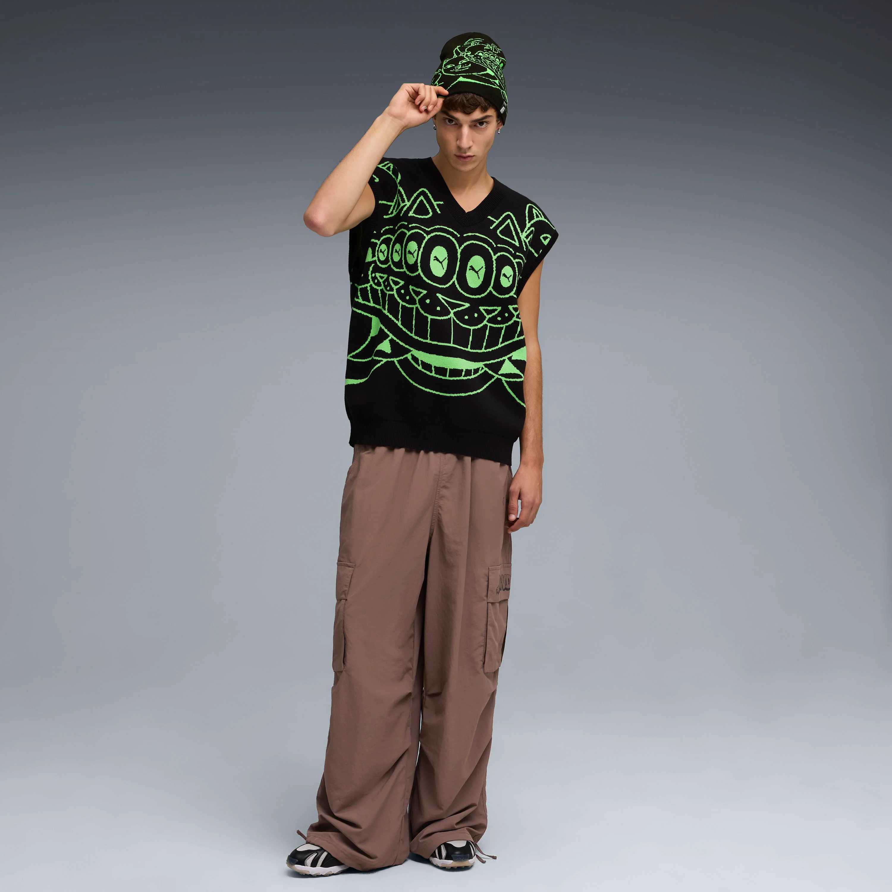 PUMA X RIPNDIP Knitted Vest (Puma Black) - Image 5