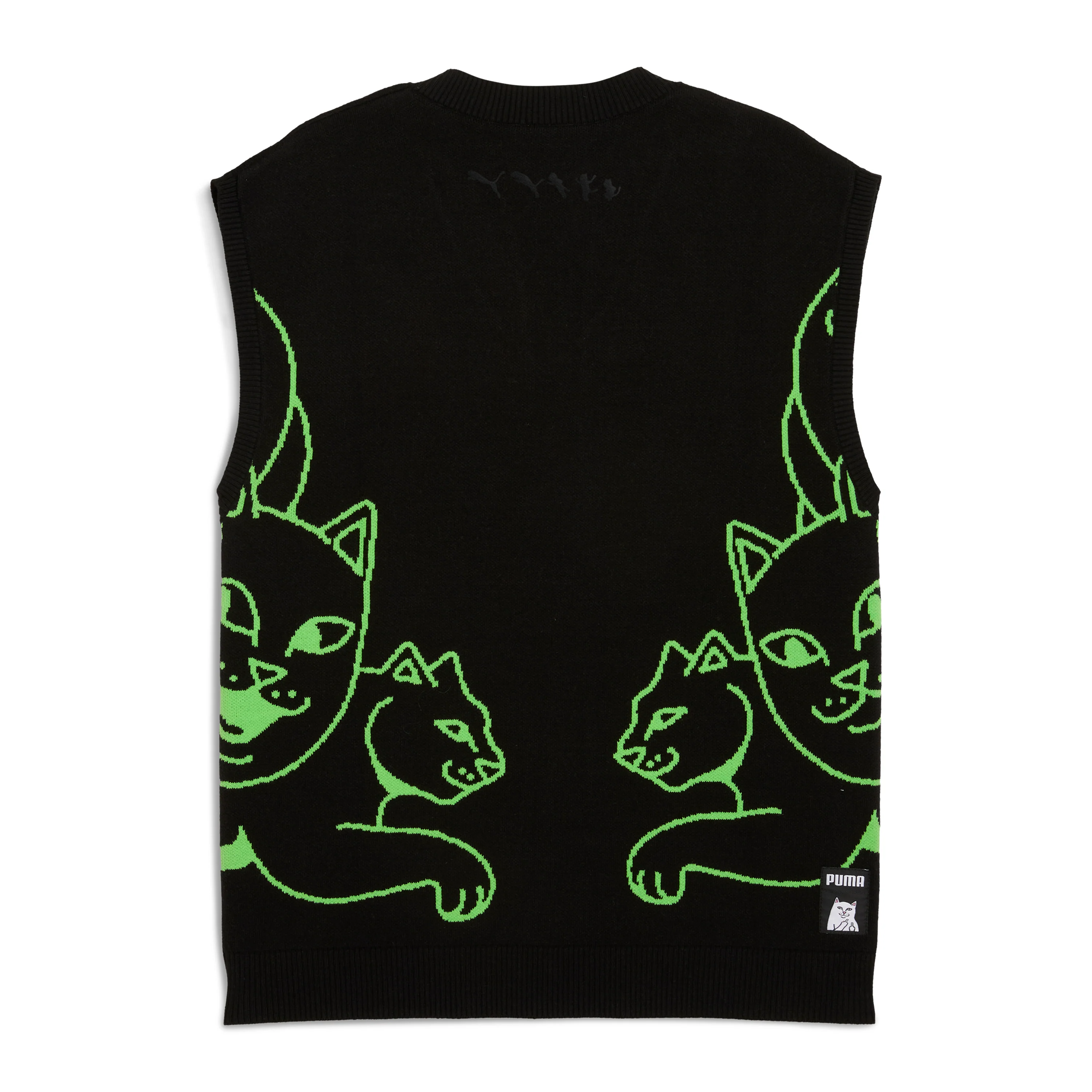 PUMA X RIPNDIP Knitted Vest (Puma Black) - Image 6