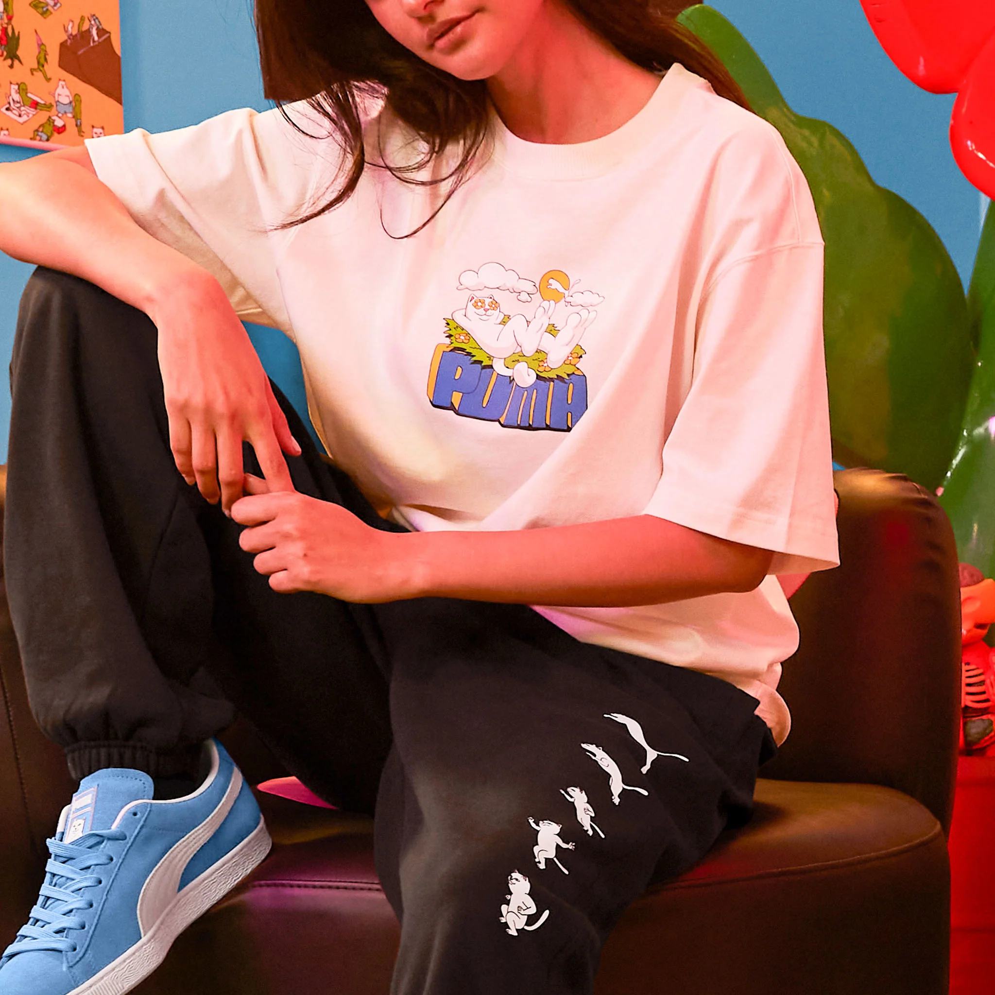 PUMA X RIPNDIP Logo Tee (Warm White) - Image 3