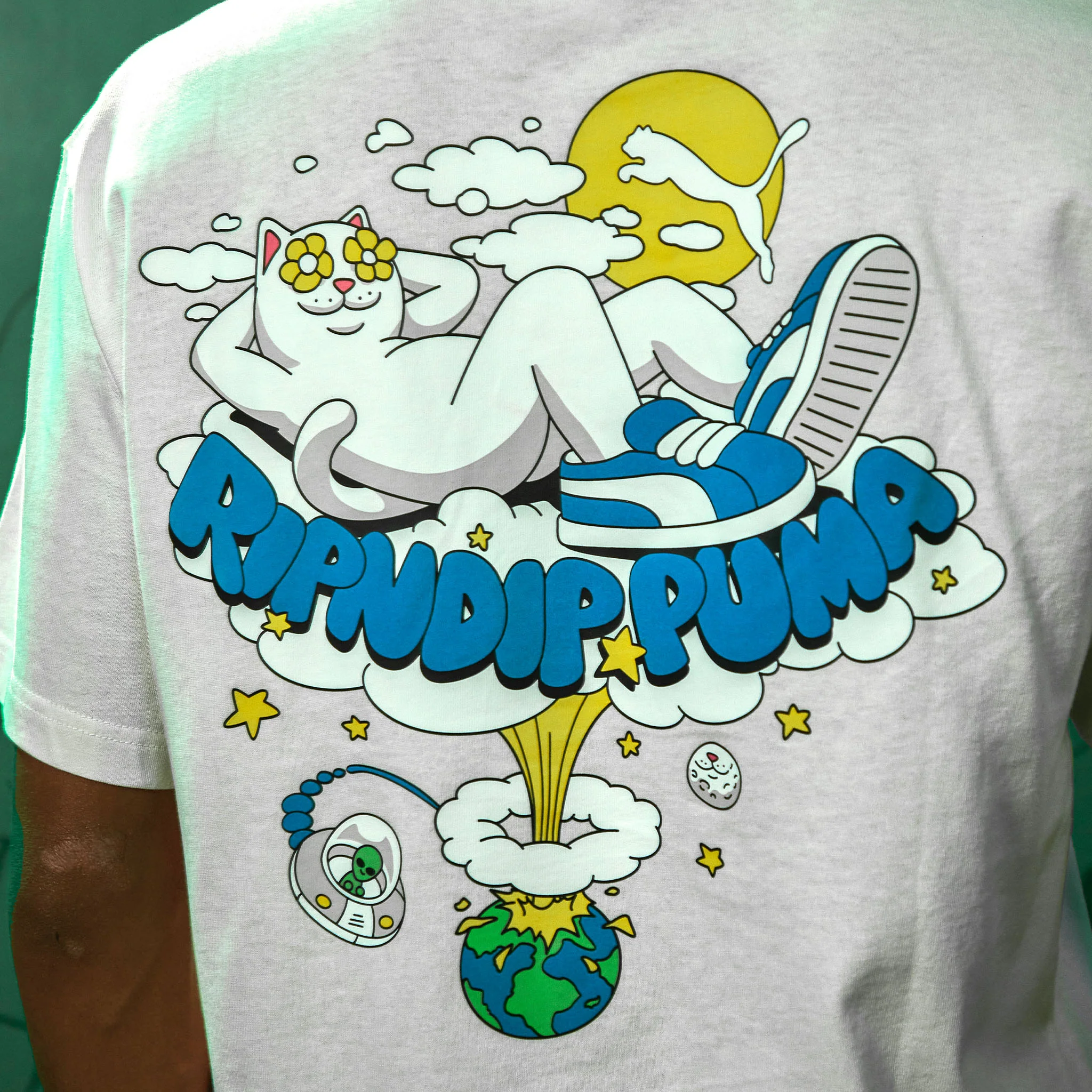 PUMA X RIPNDIP Logo Tee (Warm White) - Image 4