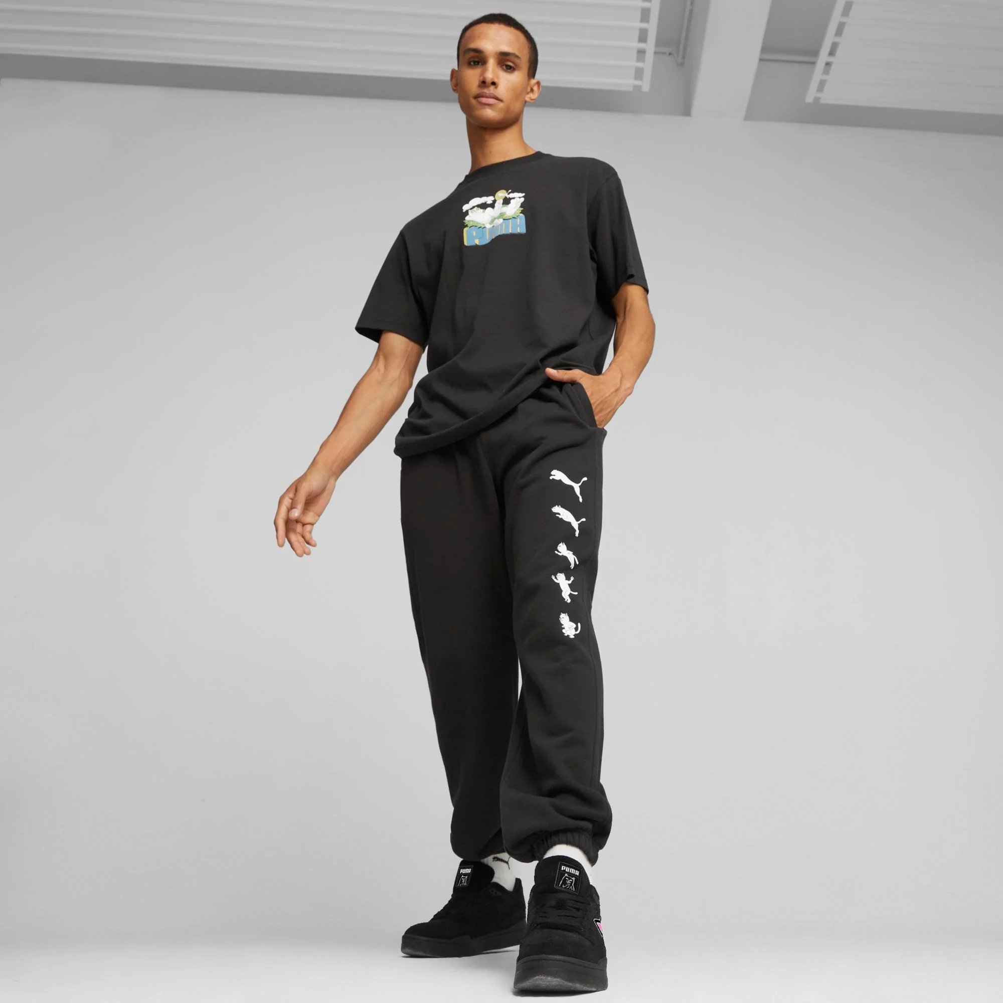 PUMA X RIPNDIP Morph Sweatpants (Black) - Image 4