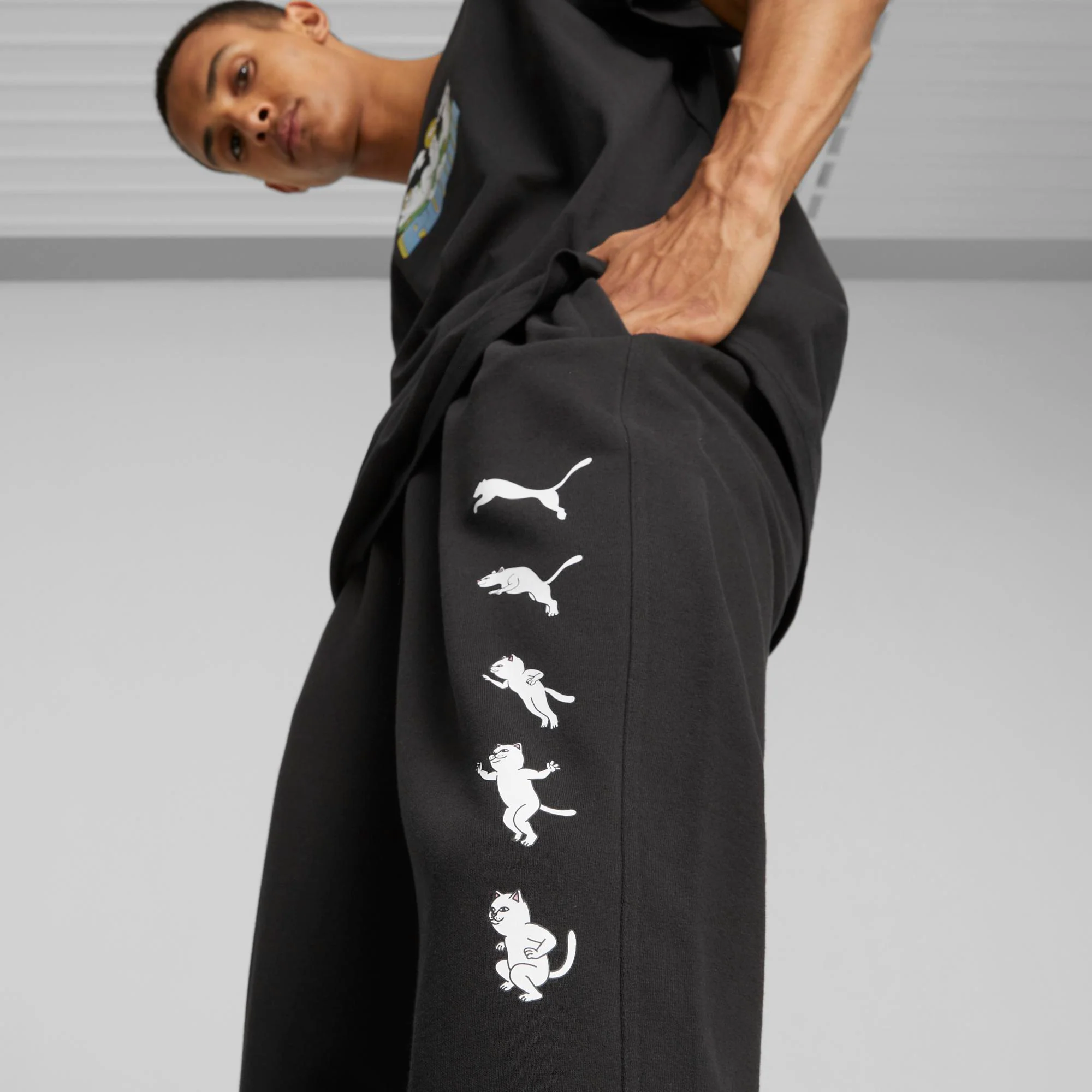 PUMA X RIPNDIP Morph Sweatpants (Black) - Image 5