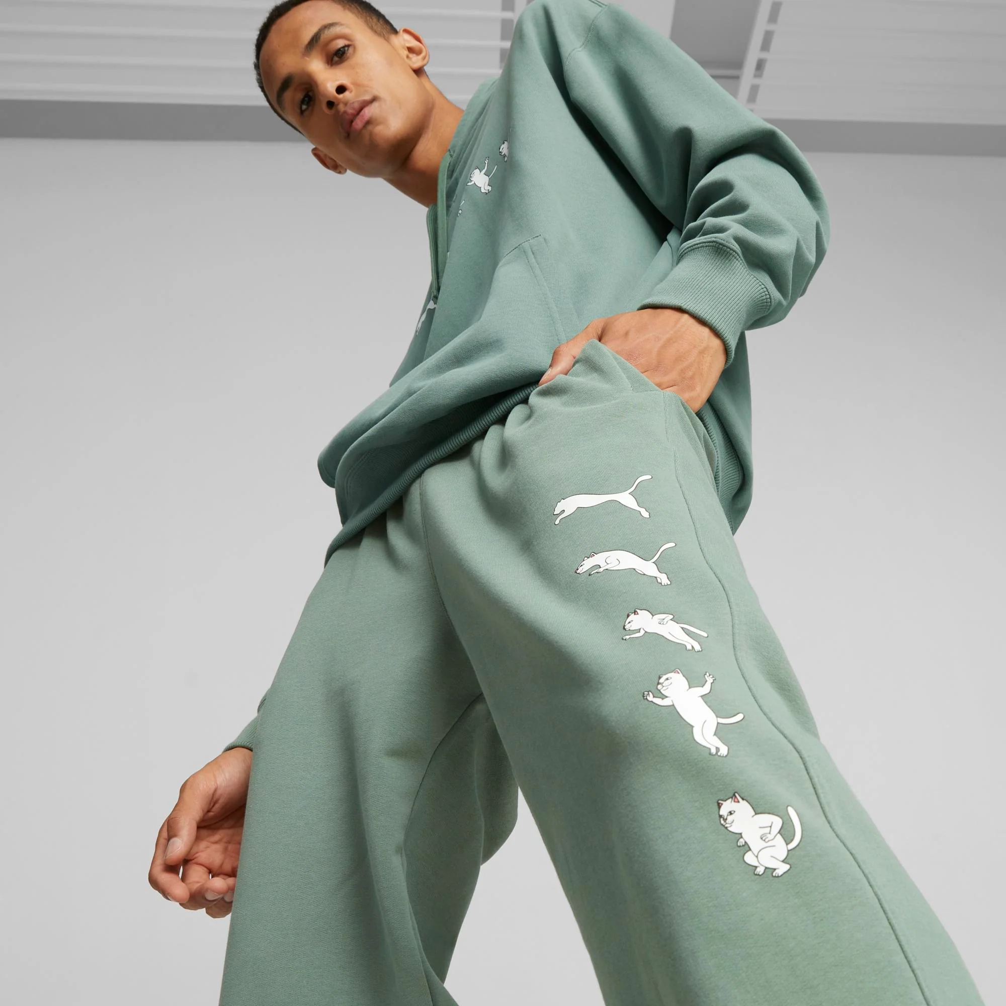 PUMA X RIPNDIP Morph Sweatpants (Eucalyptus) - Image 4