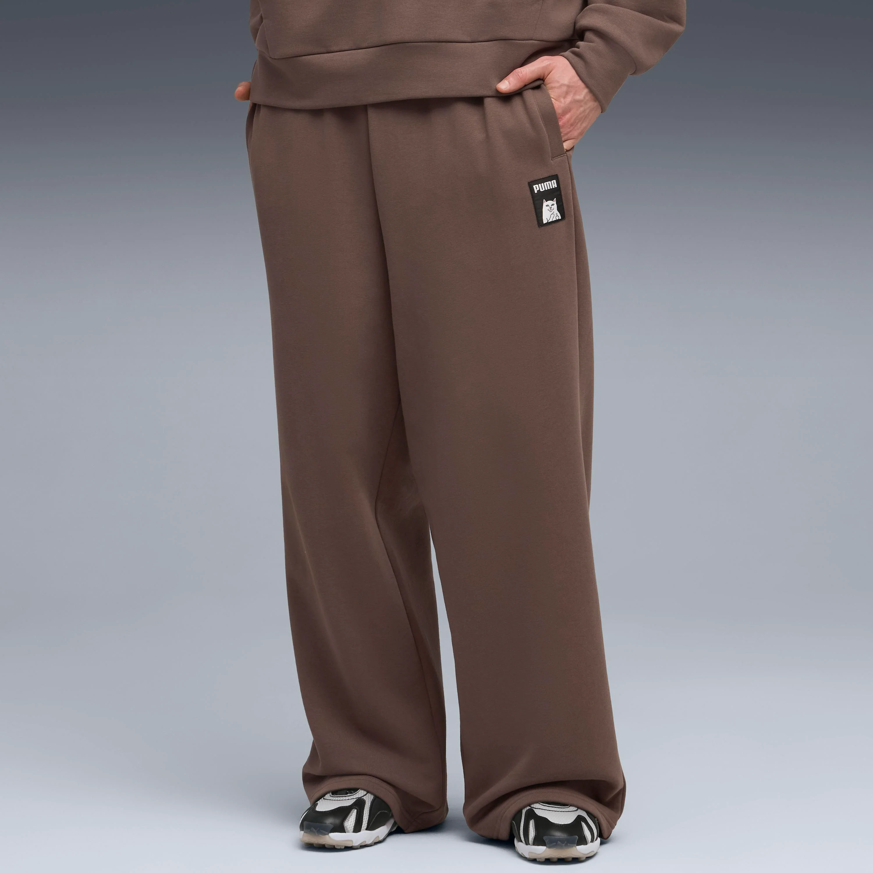 PUMA X RIPNDIP Oversized Wide Sweatpants (Flat Bronze) - Image 3